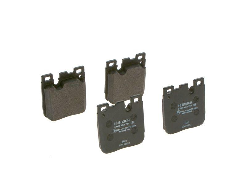 Kit de plaquettes de frein, frein à disque BOSCH 0 986 424 755
