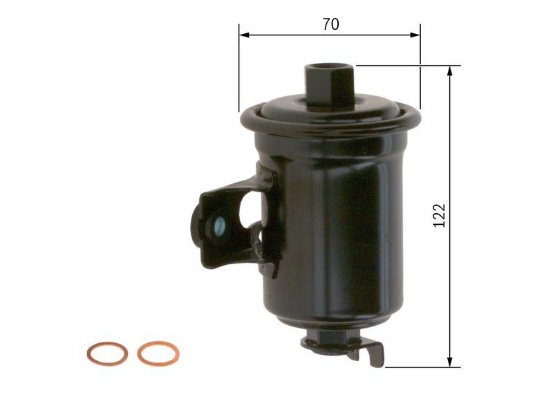 Filtre à carburant BOSCH 0 986 450 115