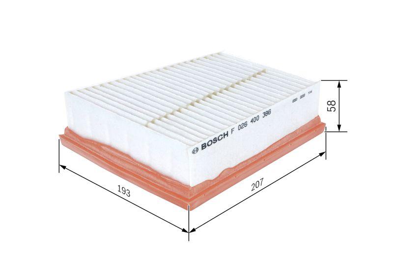 Filtre à air BOSCH F 026 400 386