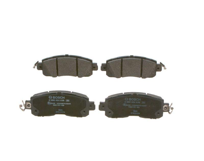 Kit de plaquettes de frein, frein à disque BOSCH 0 986 424 638