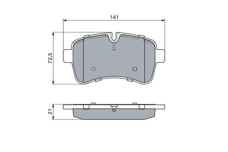 Kit de plaquettes de frein, frein à disque BOSCH 0986494460