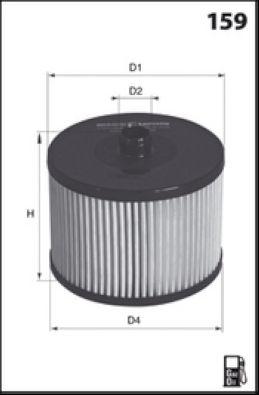 Filtre à carburant MECAFILTER ELG5391