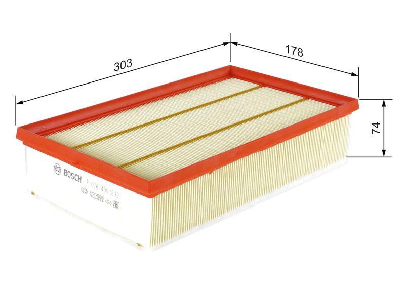 Filtre à air BOSCH F 026 400 612