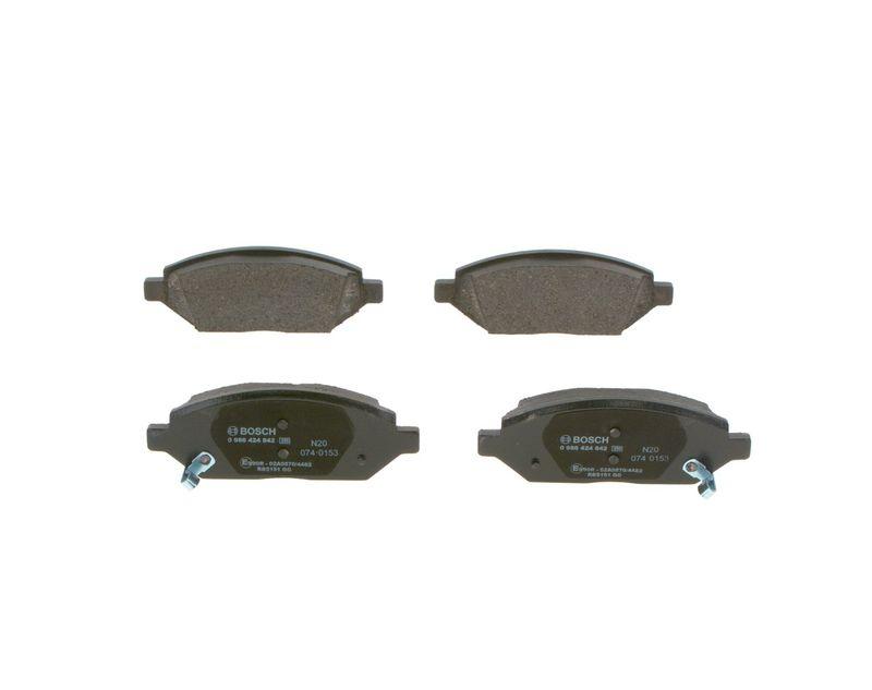 Kit de plaquettes de frein, frein à disque BOSCH 0986424842