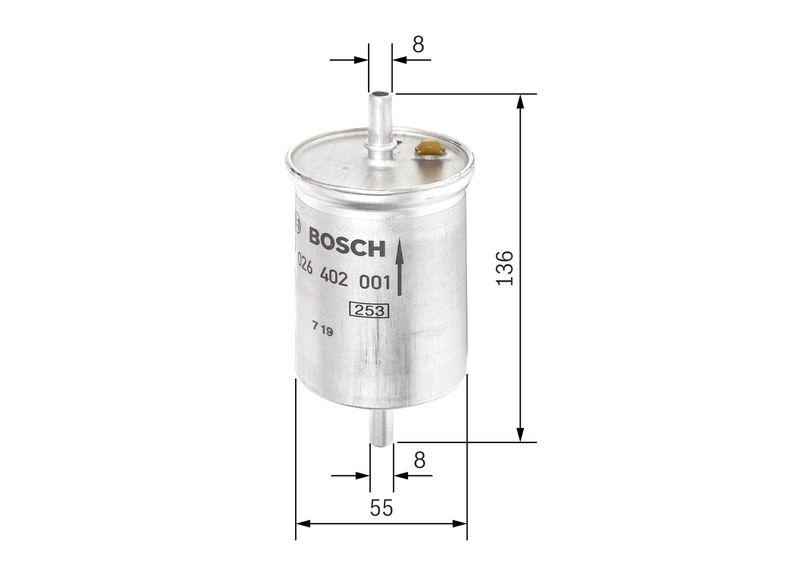Filtre à carburant BOSCH F 026 402 001