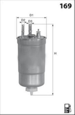 Filtre à carburant MECAFILTER ELG5482