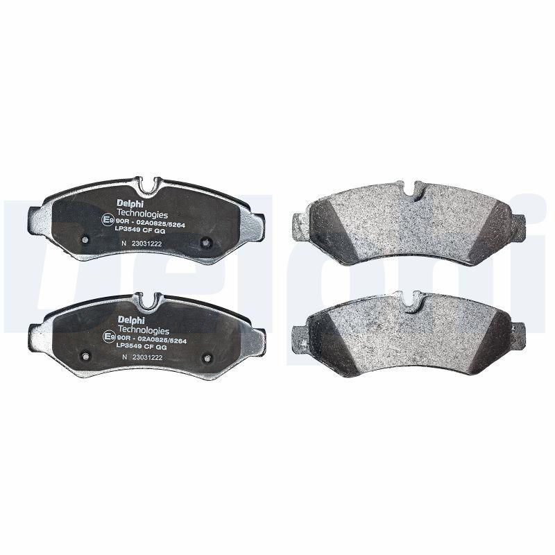 Kit de plaquettes de frein, frein à disque DELPHI LP3549