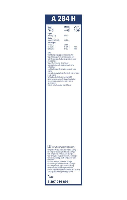 Balai d'essuie-glace BOSCH 3 397 016 895