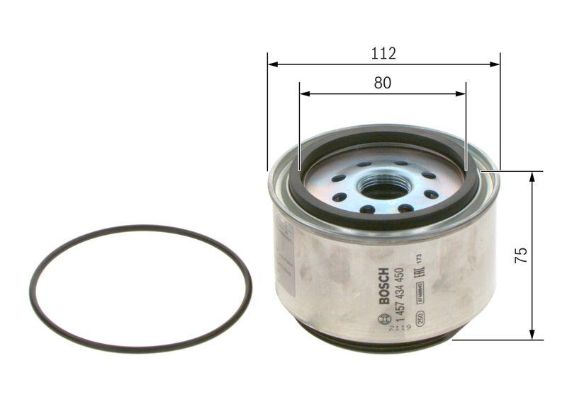 Filtre à carburant BOSCH 1 457 434 450