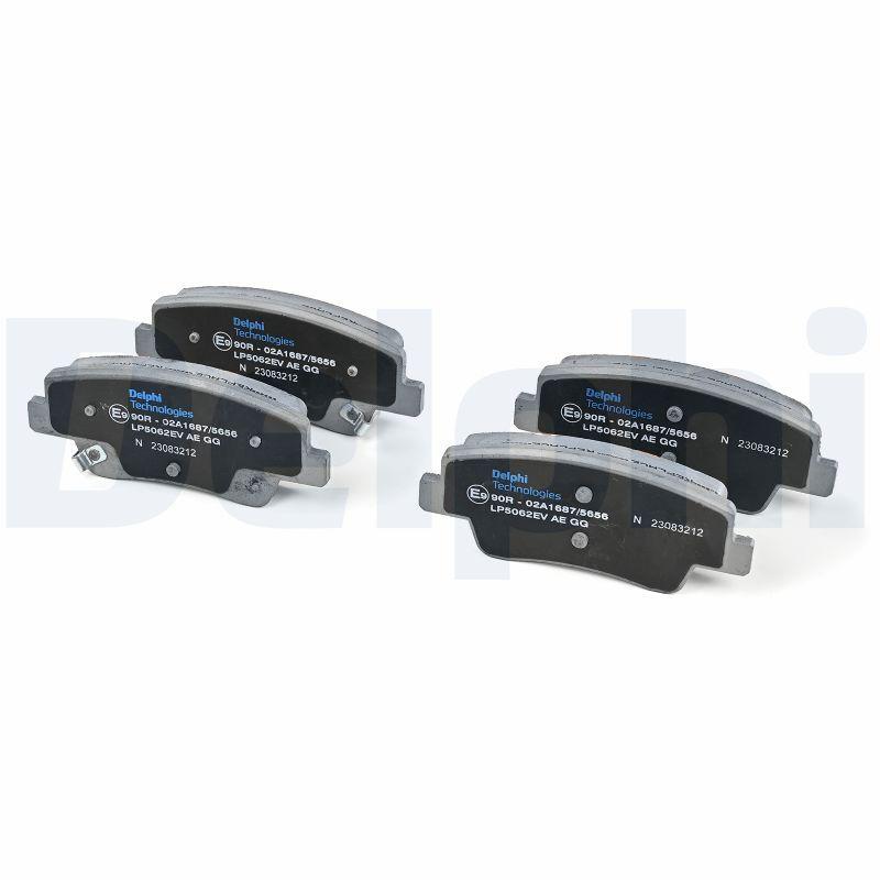 Kit de plaquettes de frein, frein à disque DELPHI LP5062EV