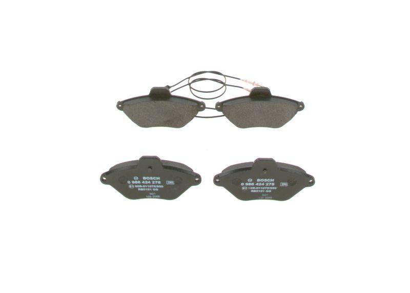 Kit de plaquettes de frein, frein à disque BOSCH 0 986 424 278