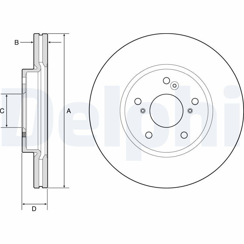 Disque de frein DELPHI BG4785C