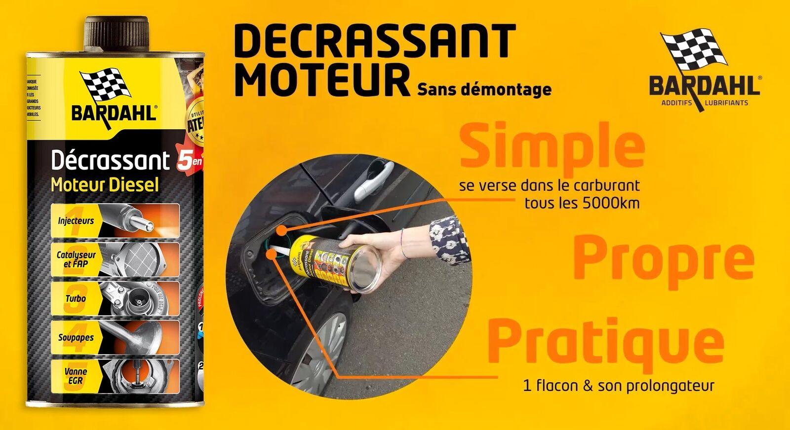 Décrassant moteur 5 en 1 Diesel - 500ml BARDAHL 2355
