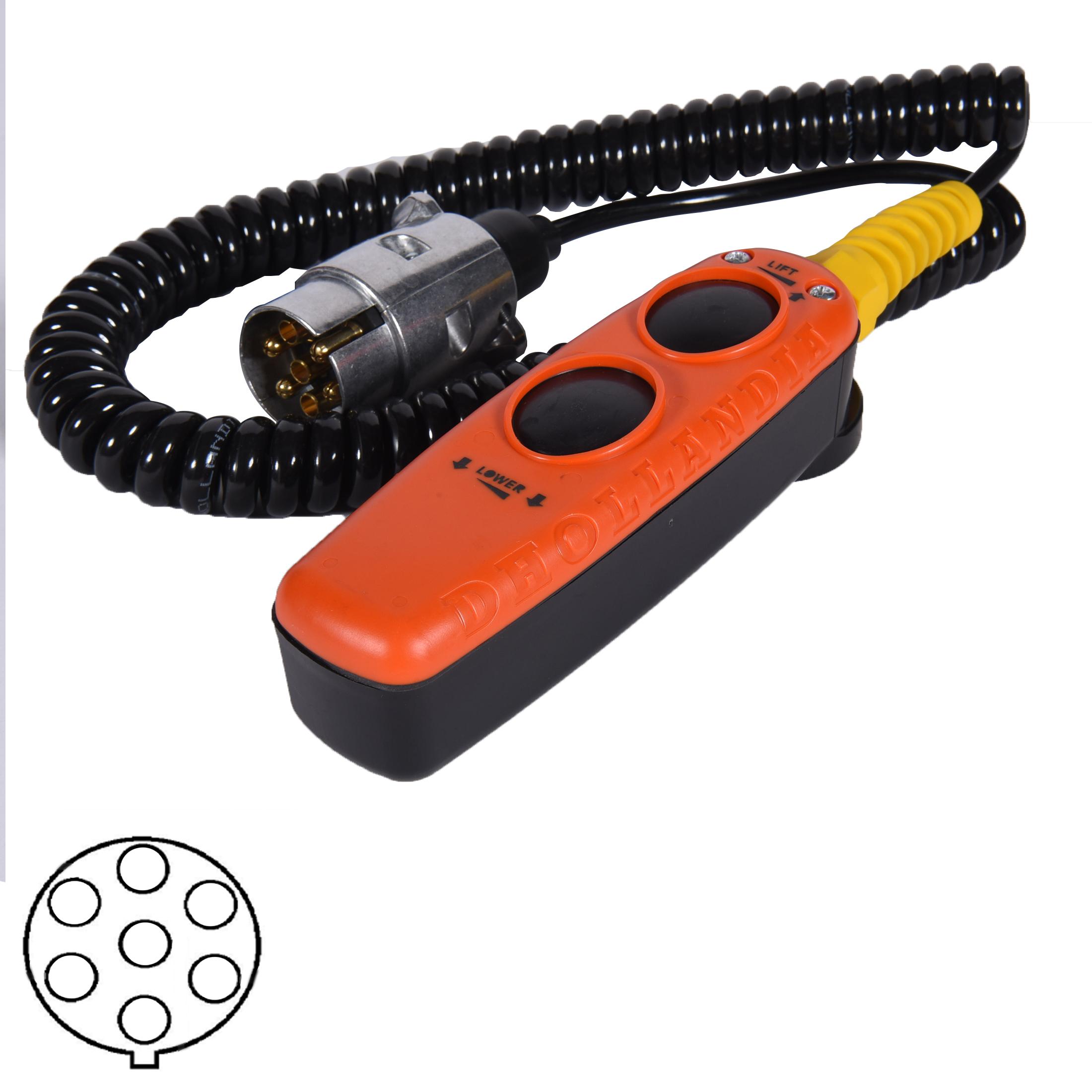 Télécommande filaire 2 Boutons pour Hayon Élévateur hydraulique - Dhollandia, Erhel DHOE0787.2.H