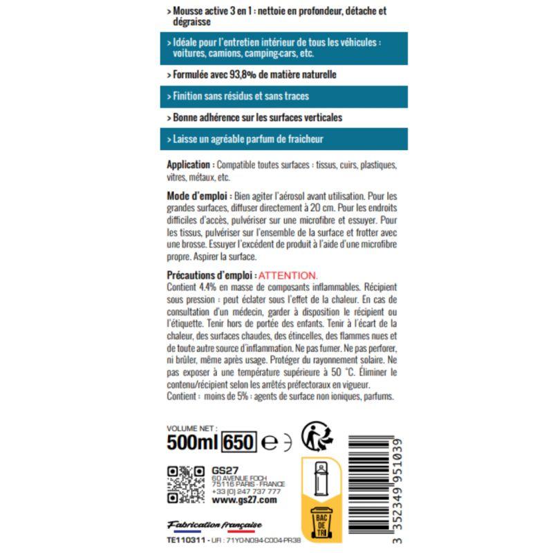Mousse nettoyante multi-usages 500 ml - GS27 TE110311