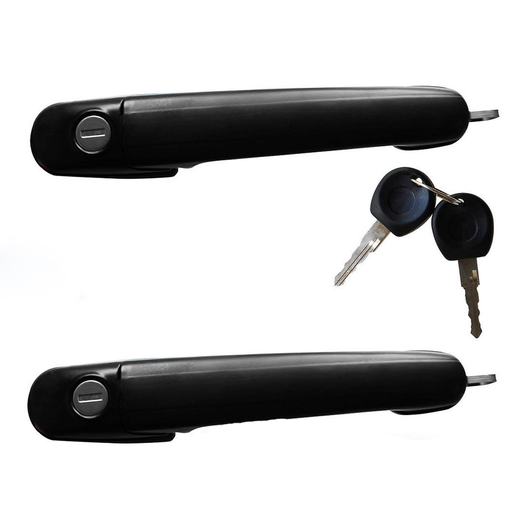 Poignée extérieure de porte avant gauche et droite + serrure + 4 clés pour Polo 6n PARTSLINE KC00070