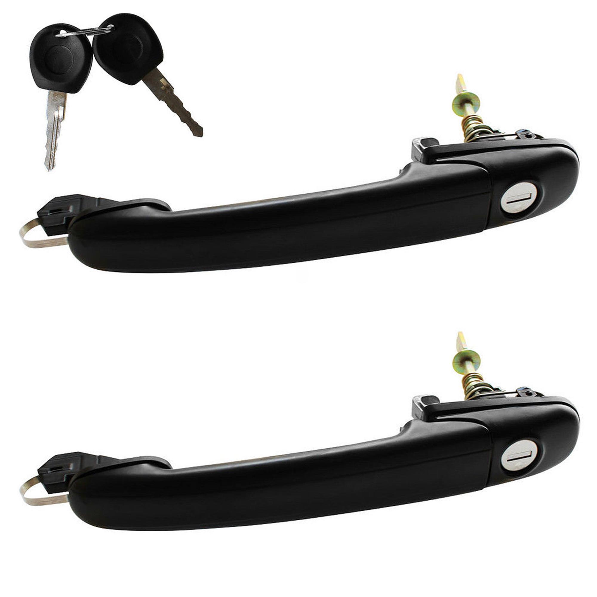 Poignée extérieure de porte avant gauche et droite + serrure + 4 clés pour Polo 6n PARTSLINE KC00070