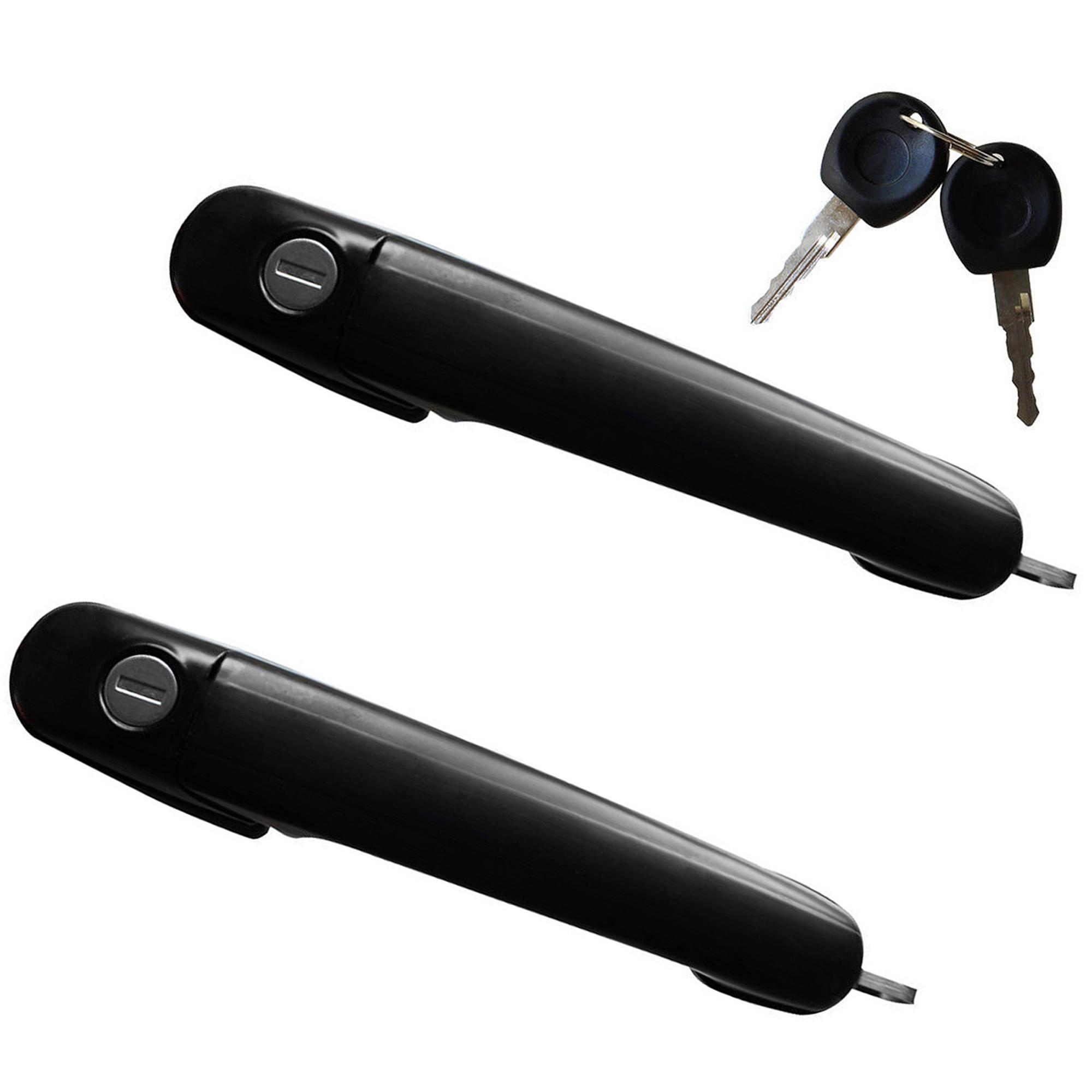 Poignée extérieure de porte avant gauche et droite + serrure + 4 clés pour Polo 6n PARTSLINE KC00070