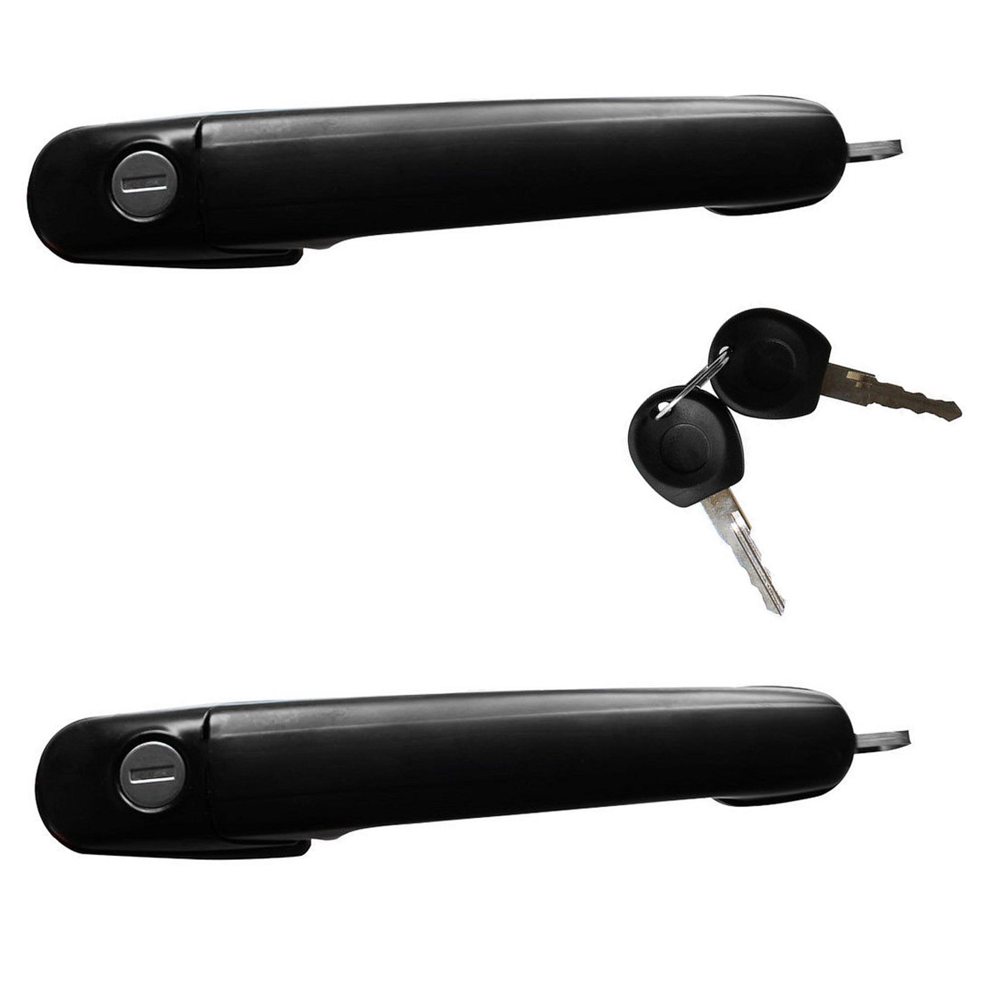 Poignée extérieure de porte avant gauche et droite + serrure + 4 clés pour Polo 6n PARTSLINE KC00070