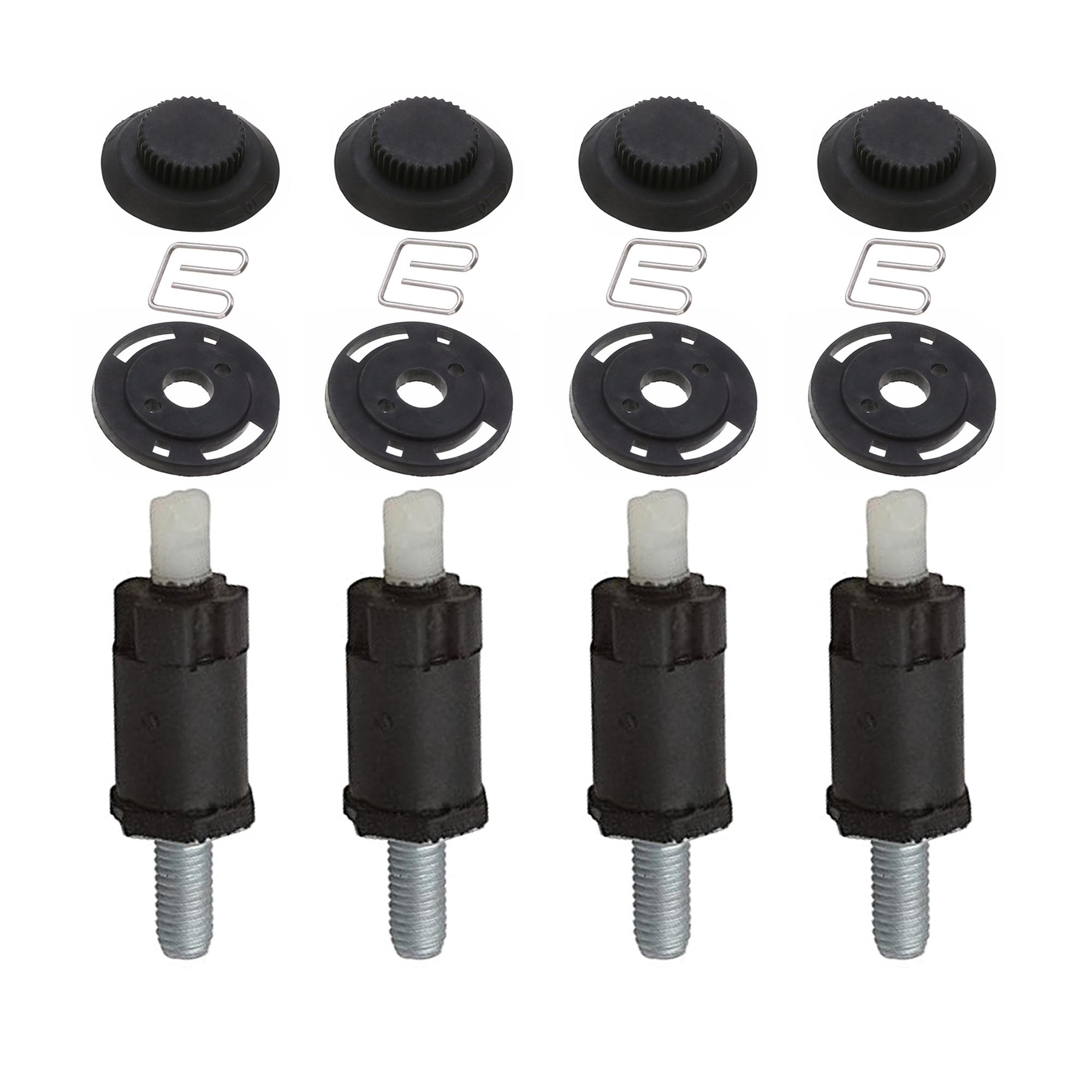 (Lot de 4) Silentbloc, caoutchouc de cache moteur pour Citroën, Peugeot HDi PARTSLINE KC00152