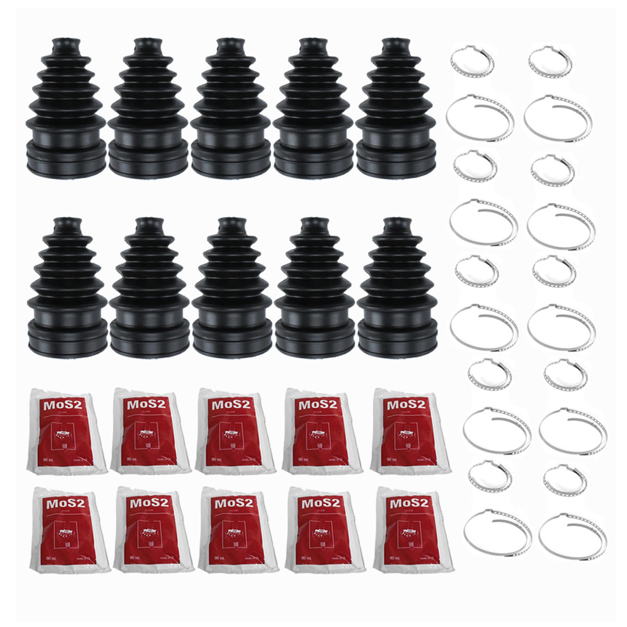 (Lot de 10) Soufflet de cardan universel coté roue avec graisse + 2 colliers PARTSLINE KC00192