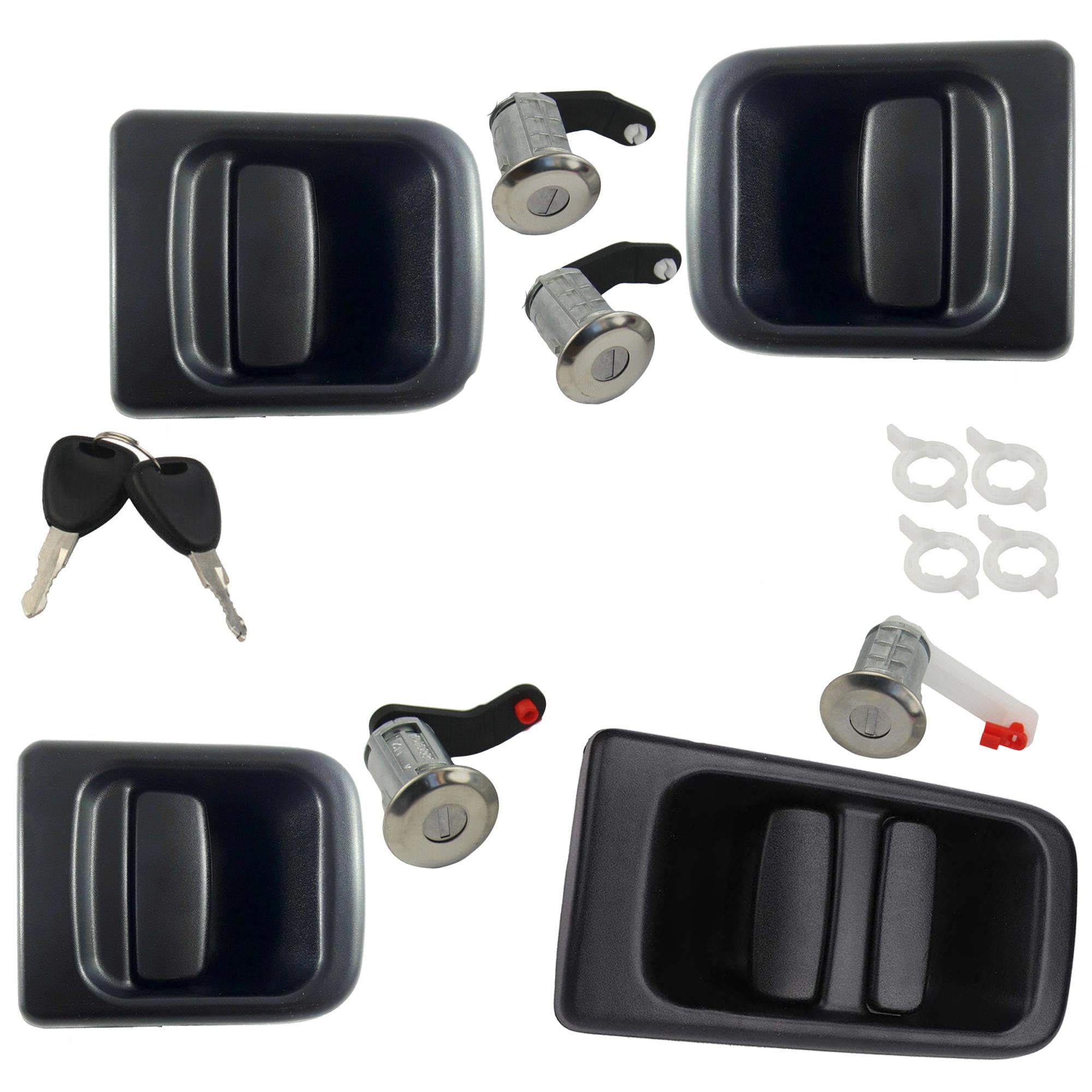 Poignée avant arrière latérale + barillet serrure pour Master 2, Interstar, Movano PARTSLINE KC00261