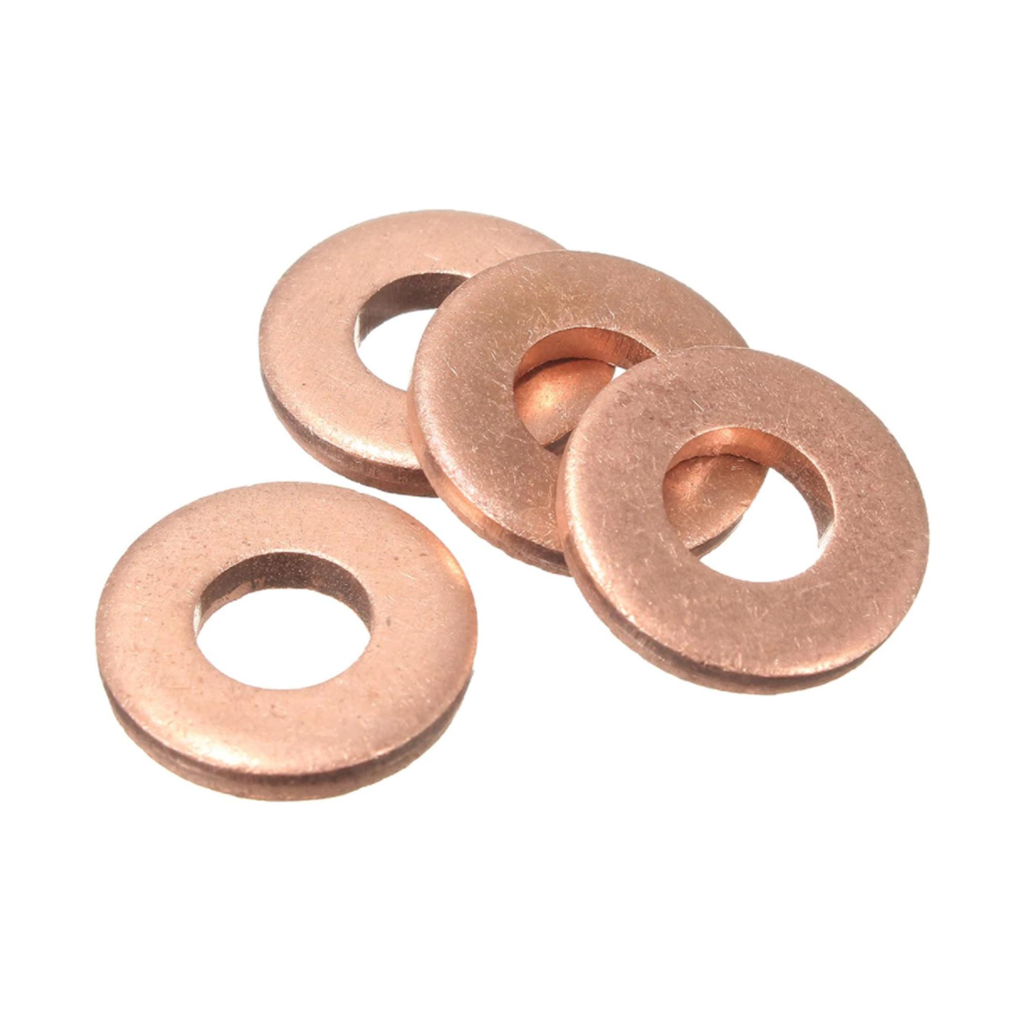 4x joint cuivre d'injecteur compatible avec moteurs 1,6 HDi, TDCi 90, 110 PARTSLINE KC00273