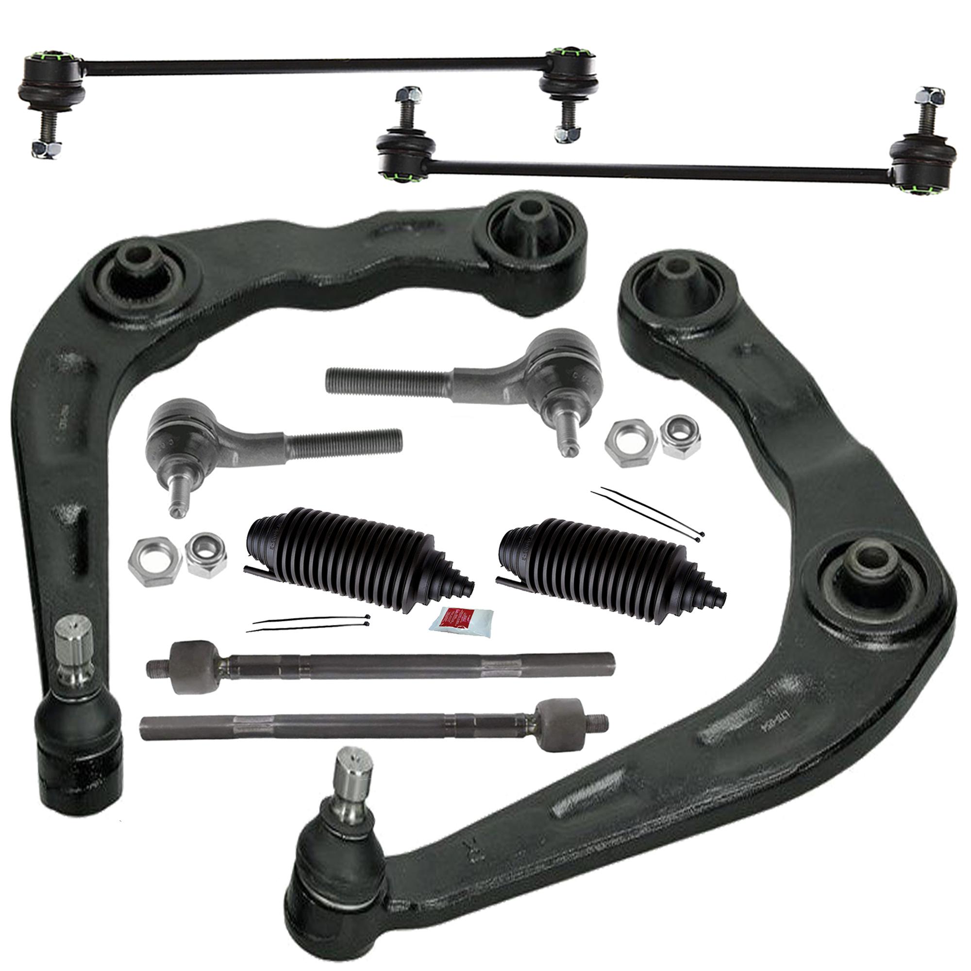 Kit Bras de suspension + Rotule de direction axiale + soufflets pour Peugeot 206 PARTSLINE KC00278