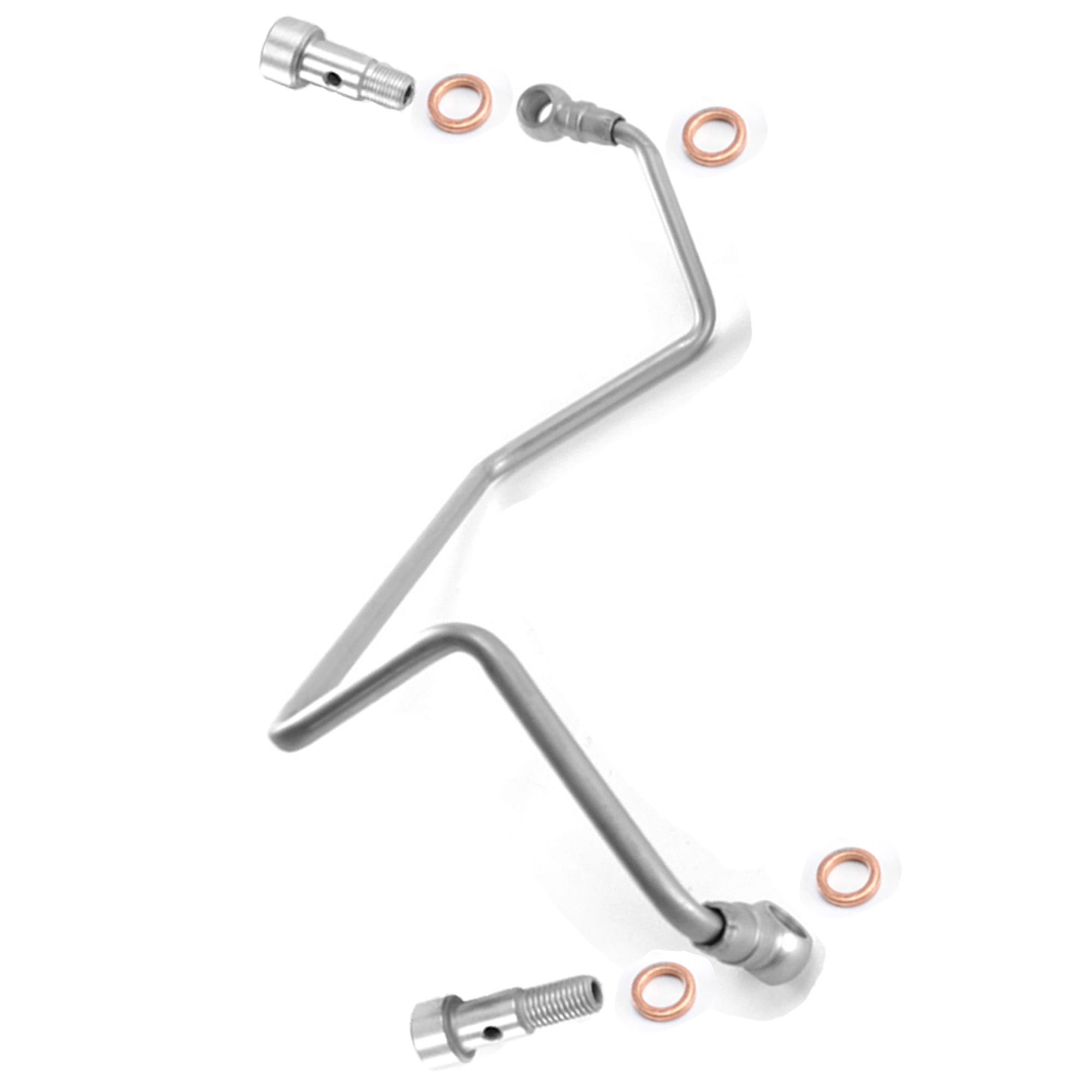 Tuyau de graissage huile + vis banjos 4 joints pour Turbo 1.6 HDi TDCi 110 PARTSLINE KC00308