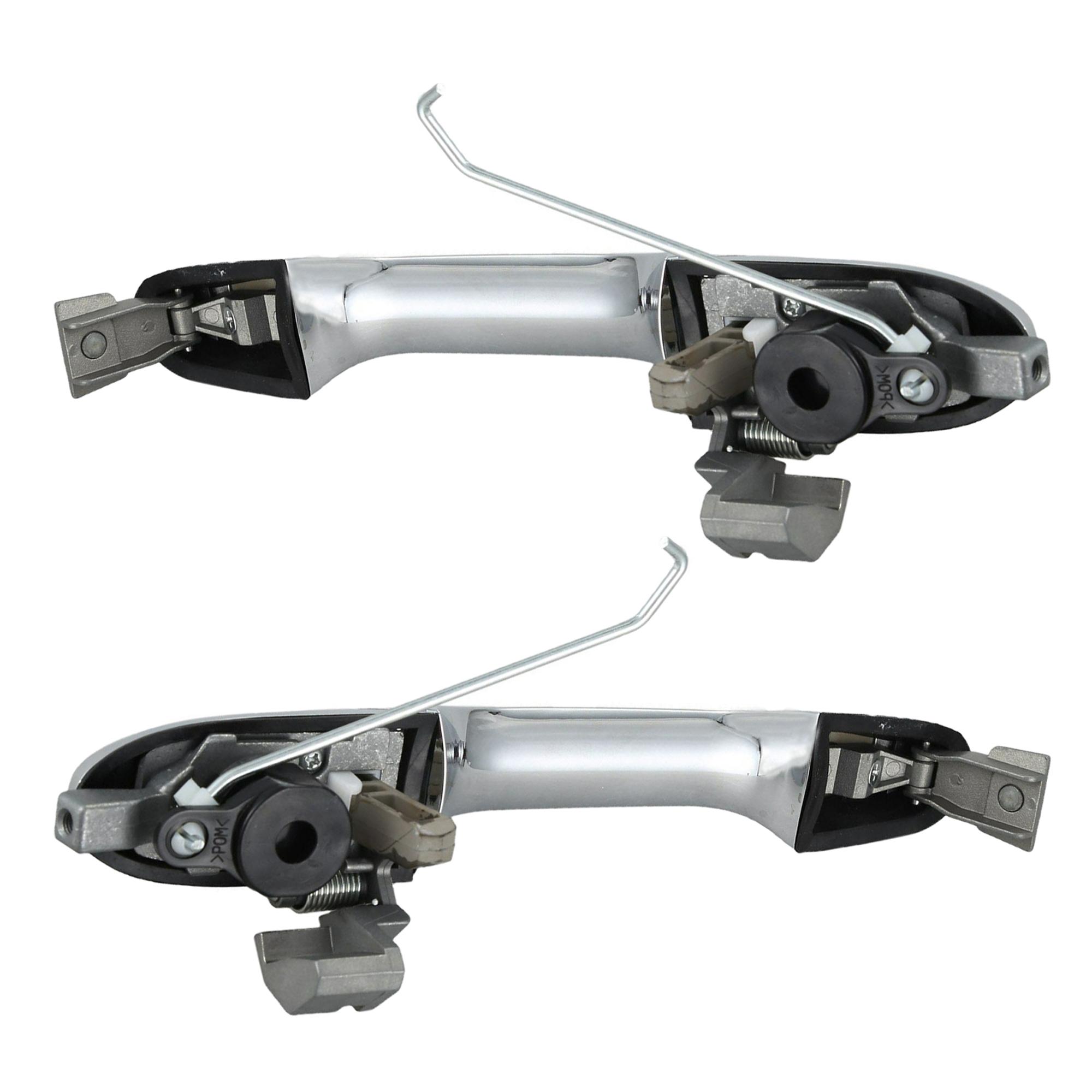 Poignée chromée + barillet de porte avant gauche + droite pour Fiat 500 PARTSLINE KC00352