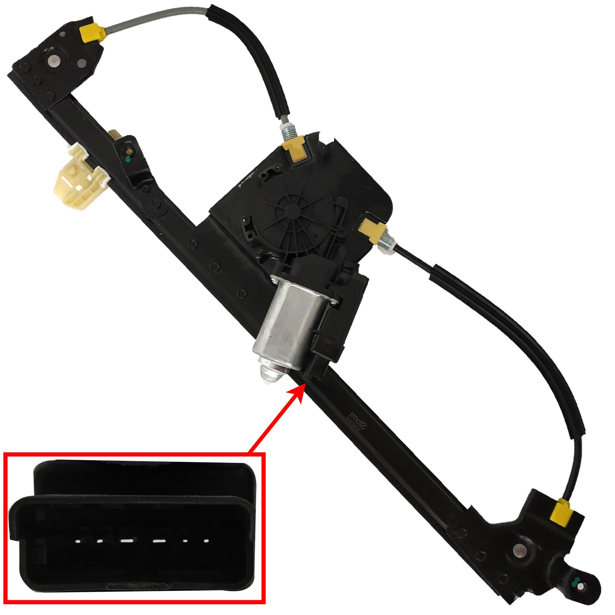 Lève-vitre électrique avec moteur confort avant gauche pour Renault Scénic 2 II PARTSLINE KC00361