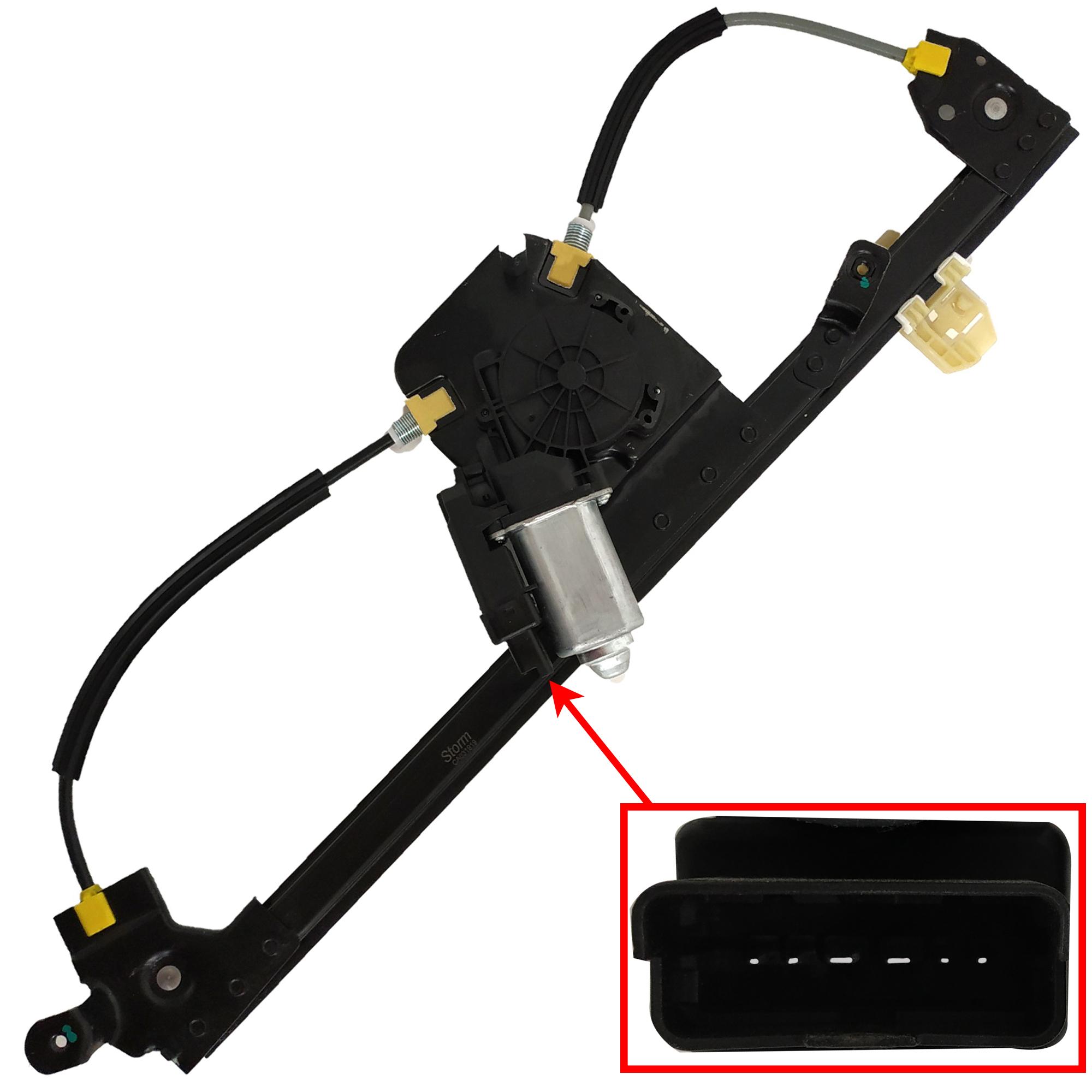 Lève-vitre électrique avec moteur confort avant droit pour Renault Scénic 2 II PARTSLINE KC00362