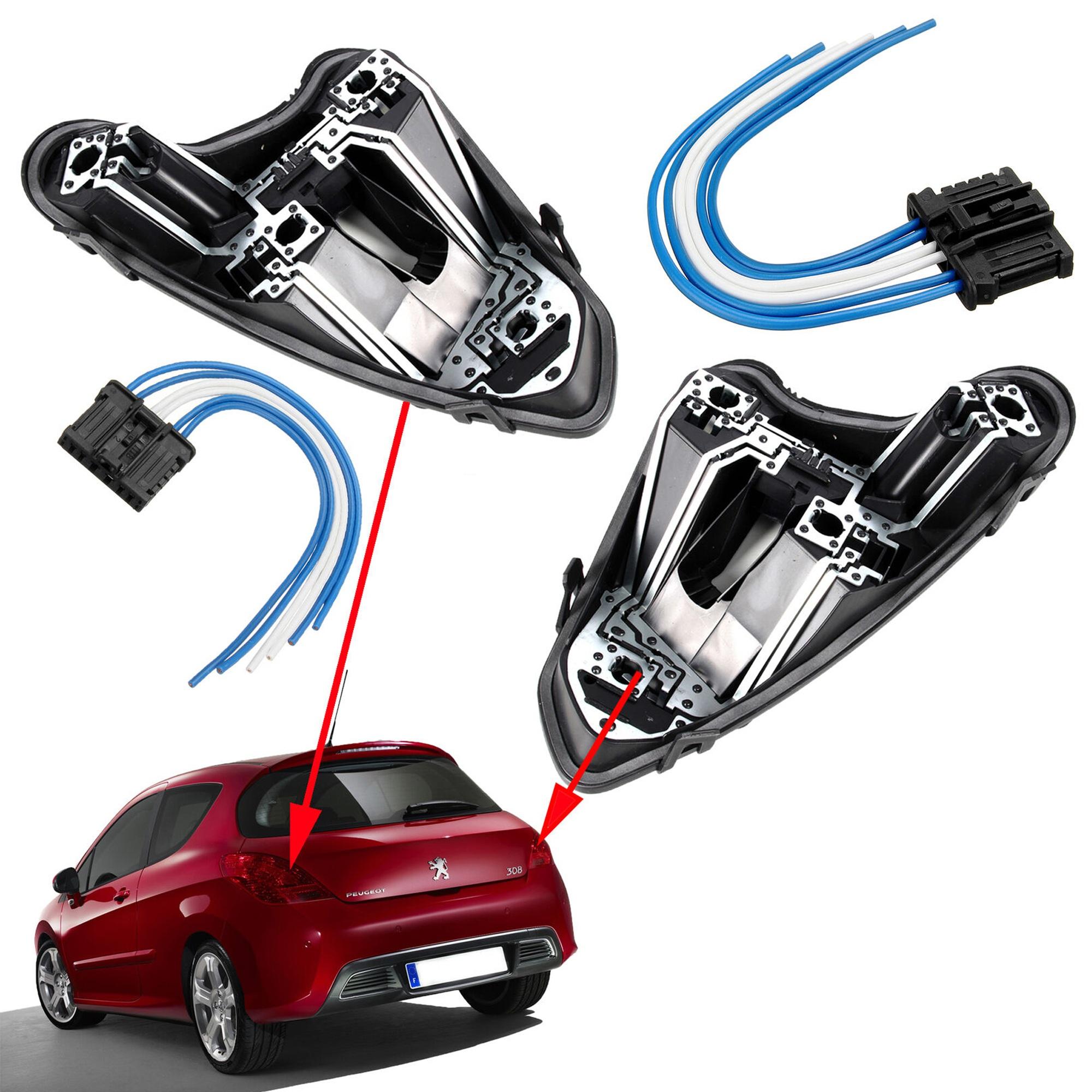 Platine de feu faisceaux arrière gauche + droite pour Peugeot 308 Berline phase 1 PARTSLINE KC00407