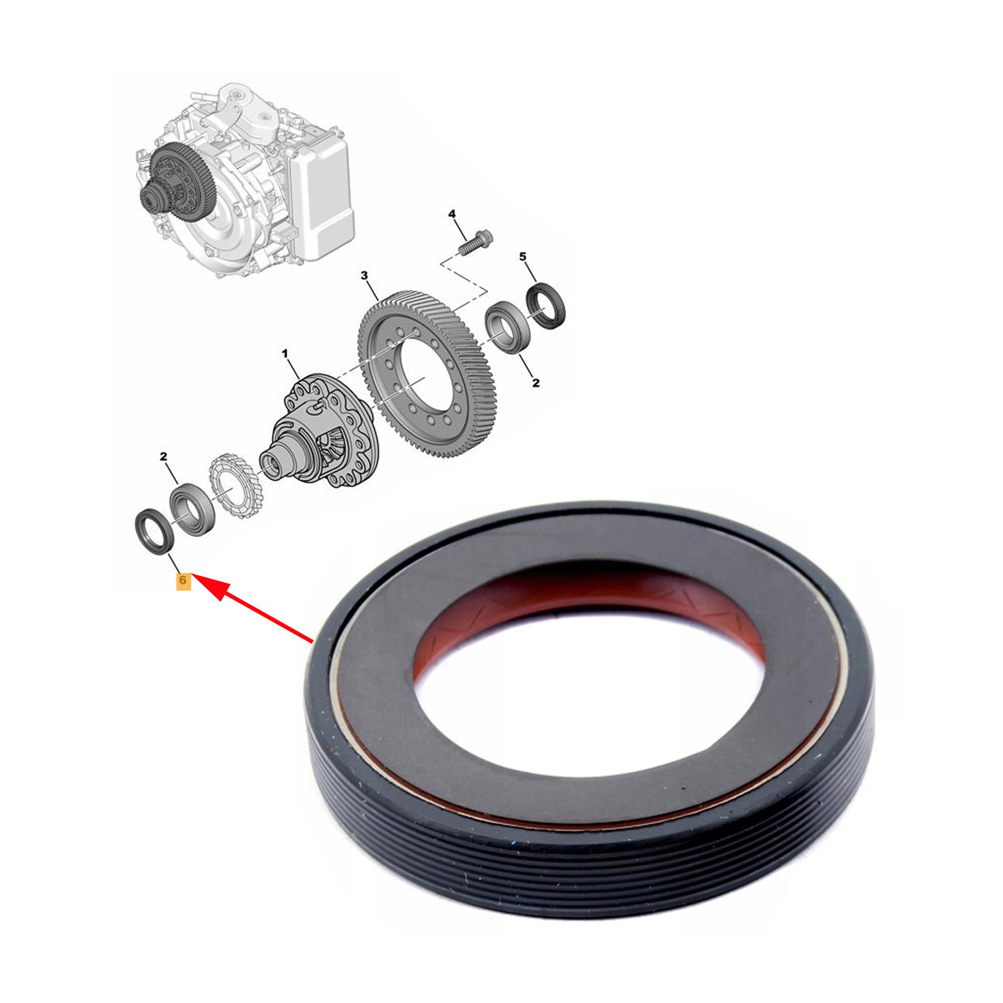 Kit embrayage Volant Moteur Joint Spi+ Guide Butée pour Citroën, Peugeot 1,6 Hdi PARTSLINE KC00412