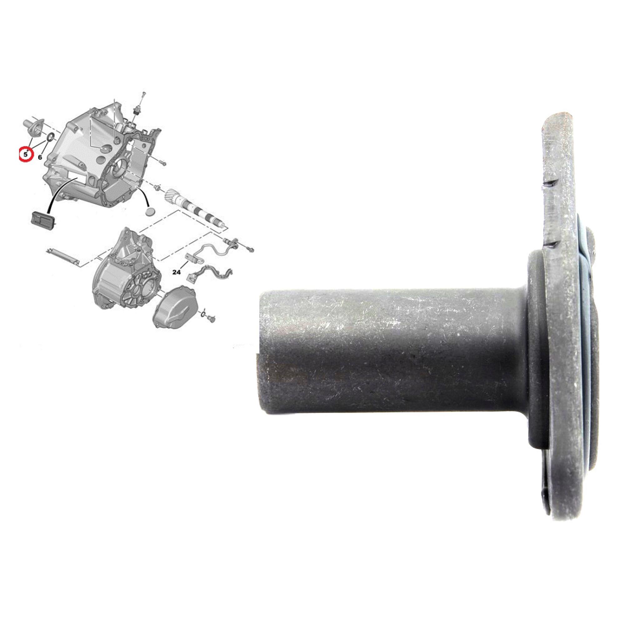 Kit embrayage Volant Moteur Joint Spi+ Guide Butée pour Citroën, Peugeot 1,6 Hdi PARTSLINE KC00412