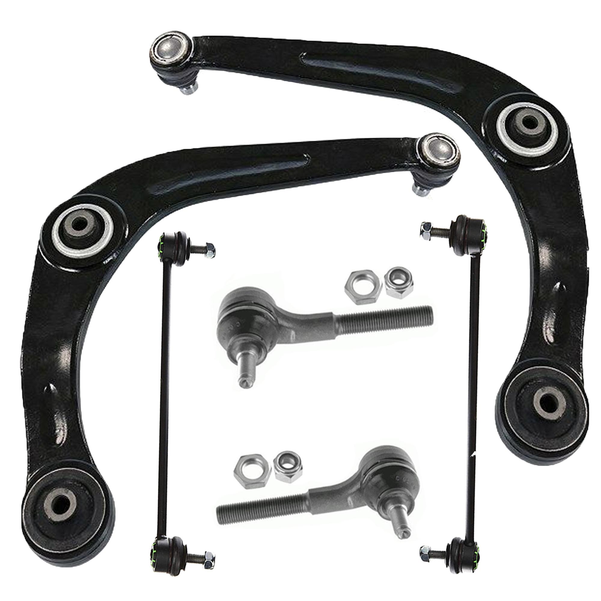 Kit complet Triangle, rotule de direction, biellette inférieure pour Peugeot 206 PARTSLINE KC00441