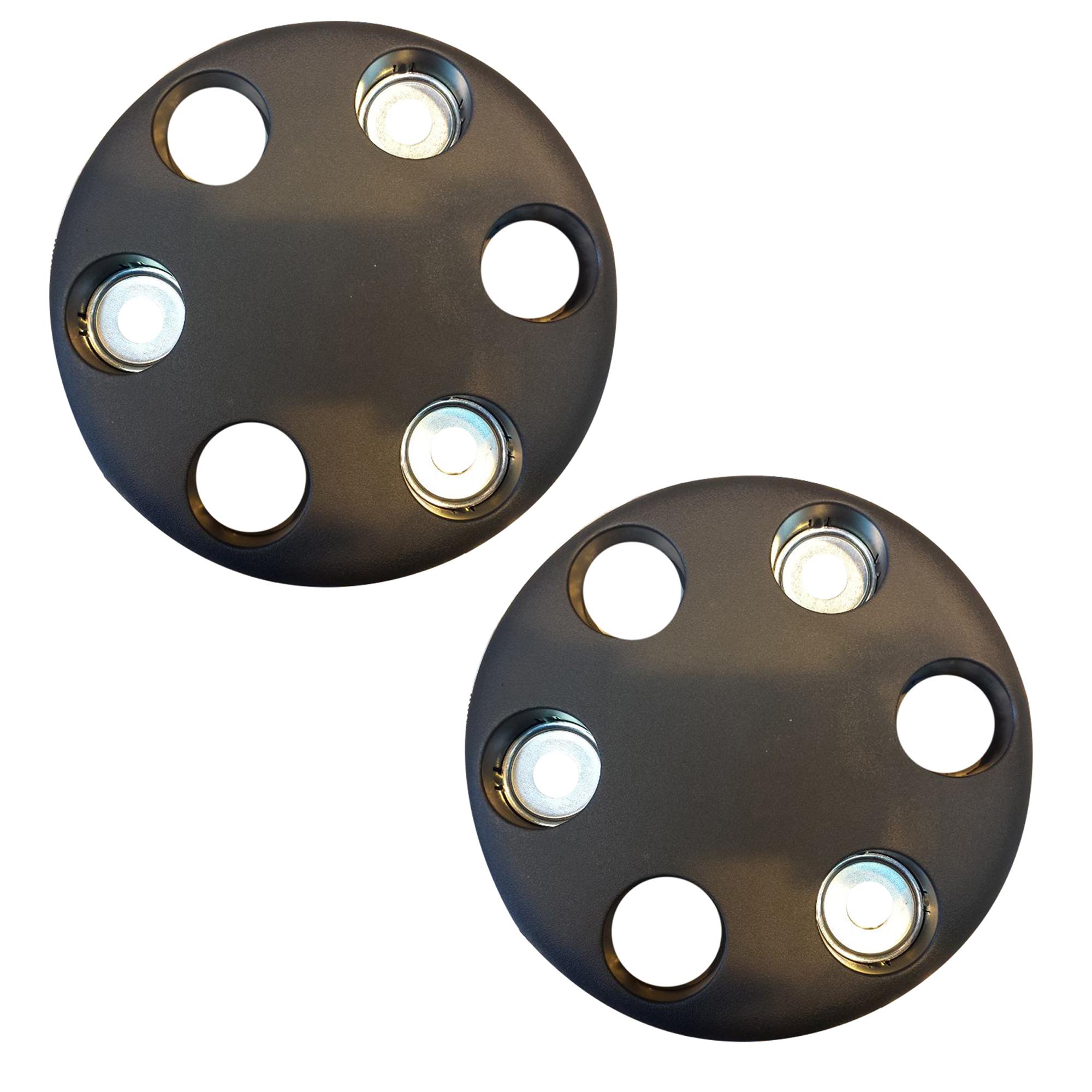 (Lot de 2) Enjoliveur de roue, cache roue central compatible avec Iveco Daily PARTSLINE KC00522