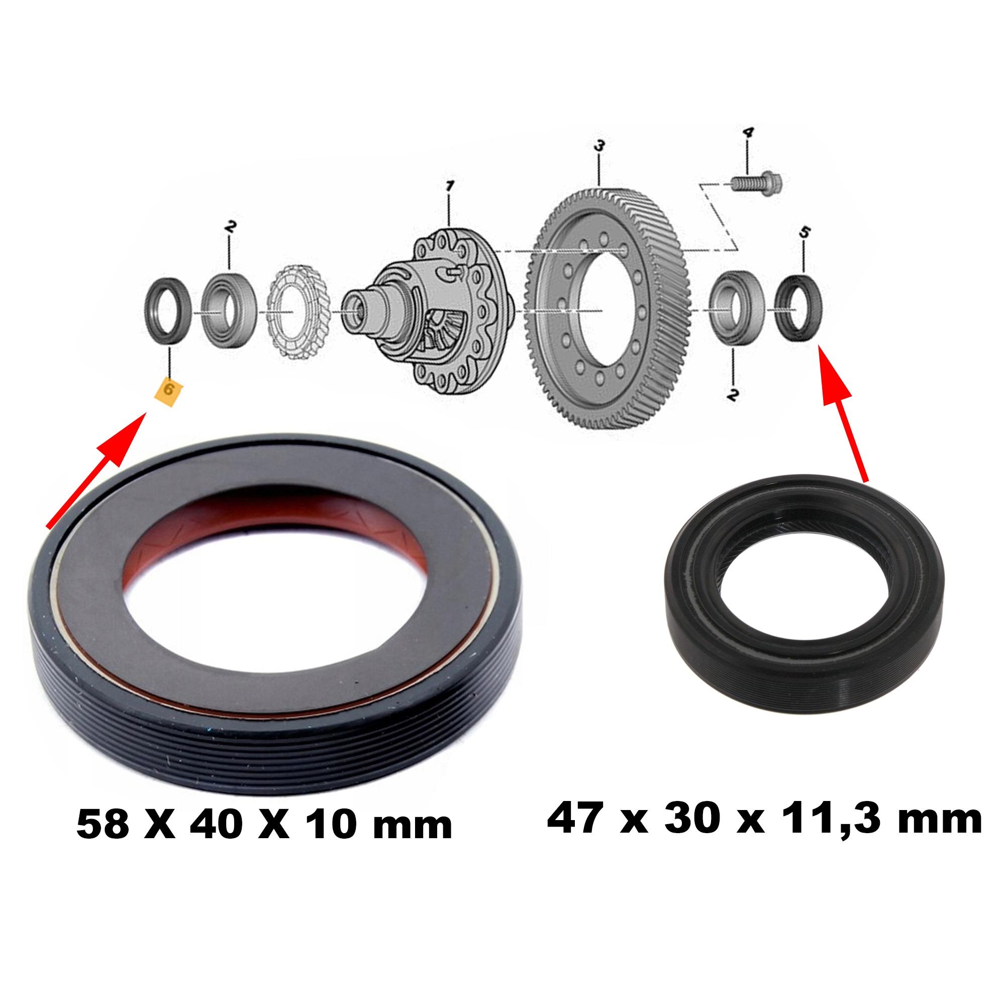 Lot 2 joints spi boite gauche droit pour 106 206 208 308 3008 C3 C4 C5 Berlingo PARTSLINE KC00536