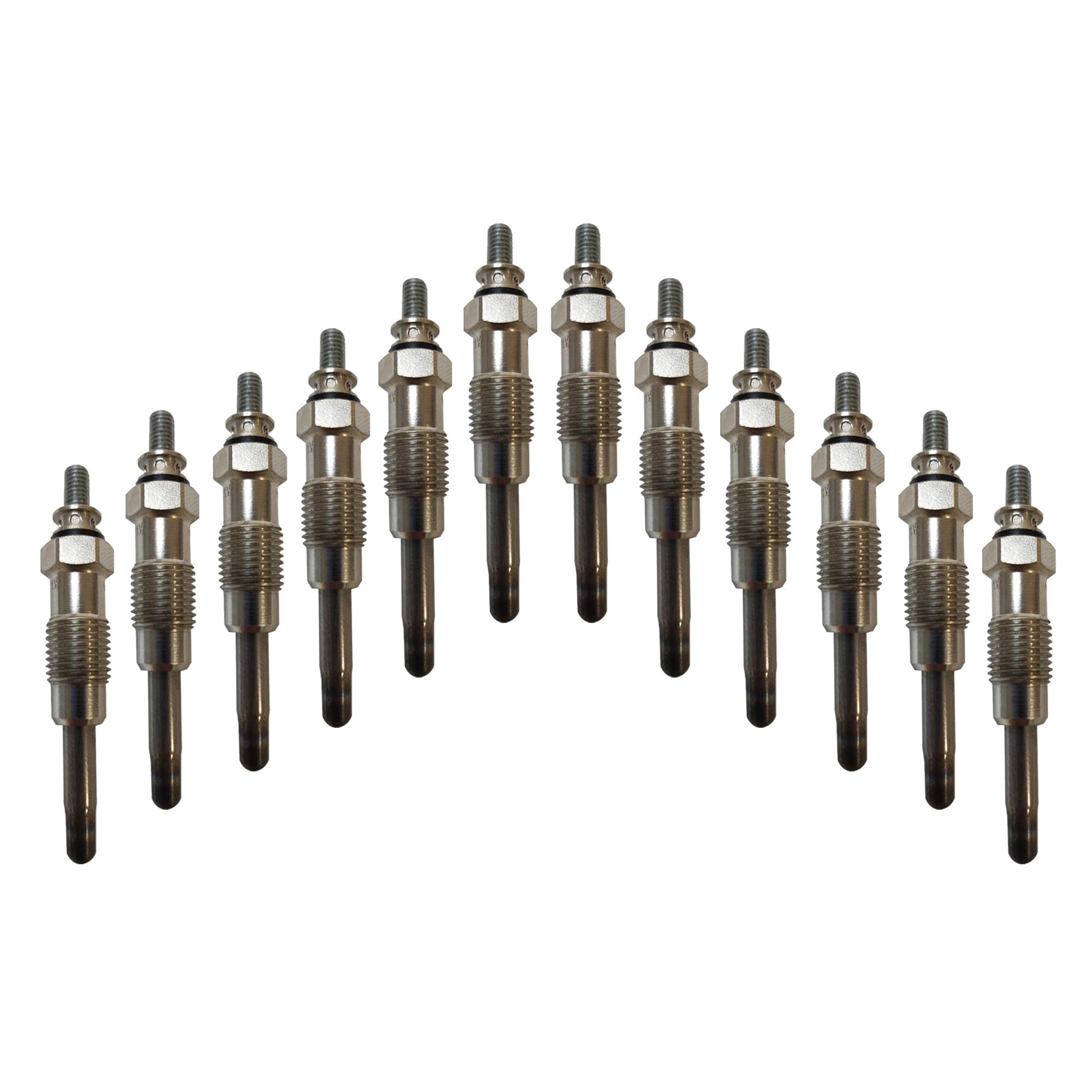 (Lot de 12) Bougie de préchauffage pour Renault Clio 1, Megane, Express 1,9 D PARTSLINE KC00633