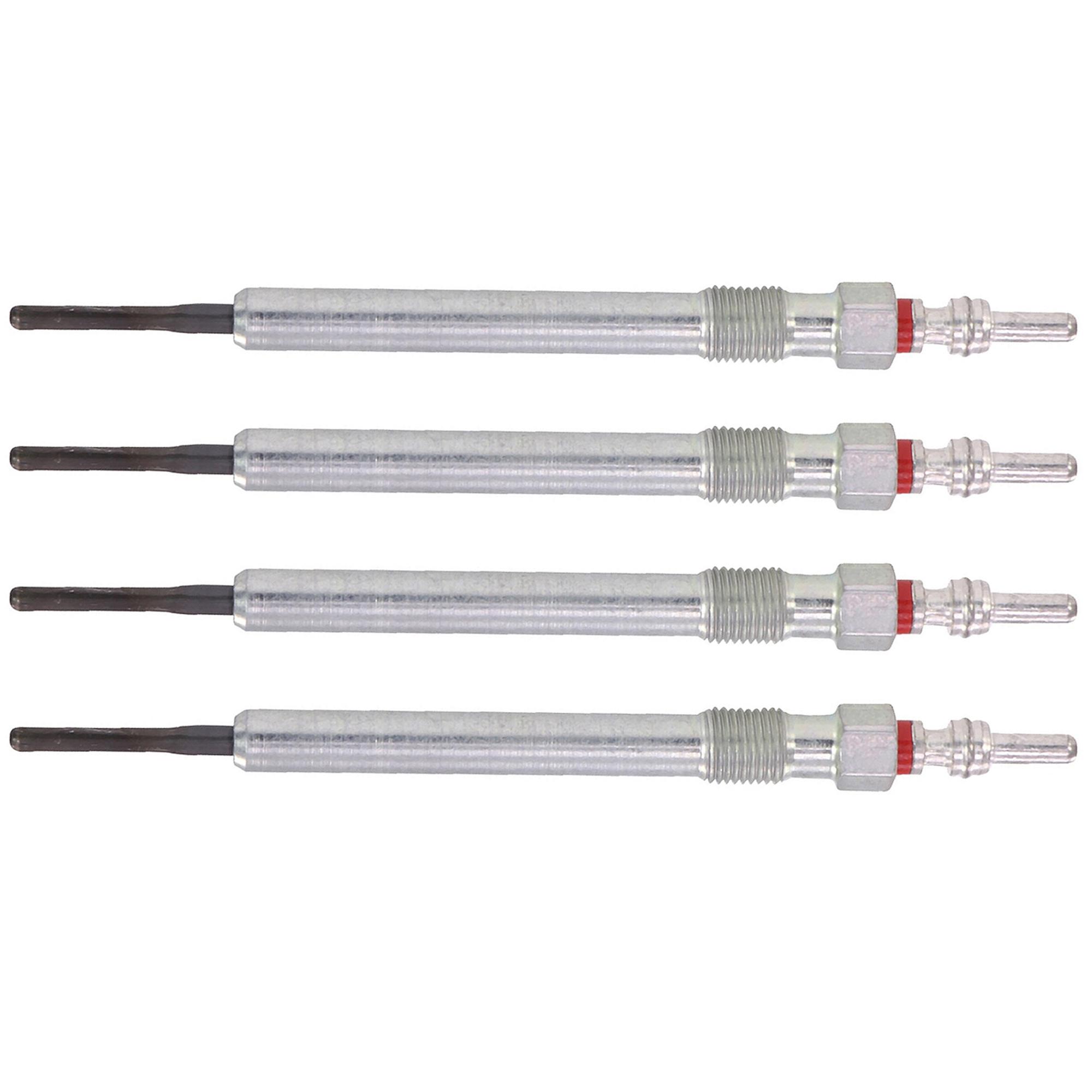 Lot de 4 Bougies de préchauffage pour Audi, Seat, Skoda, VW 1.6, 2.0, 2.7, 3.0 TDi PARTSLINE KC00661