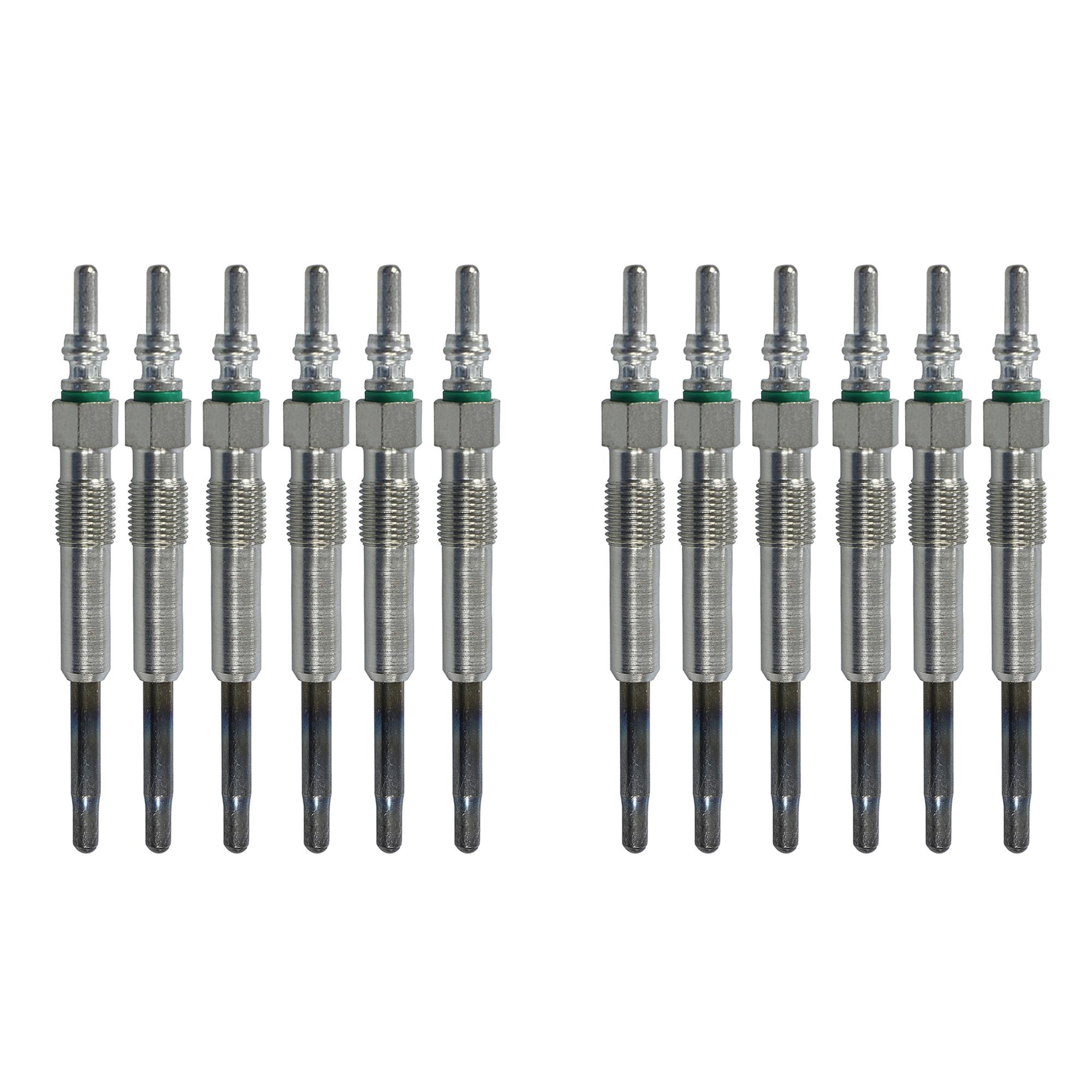 (Lot de 12) Bougie de préchauffage pour moteurs 1.2, 1.4, 1.9, 2.5 L TDI PARTSLINE KC00696