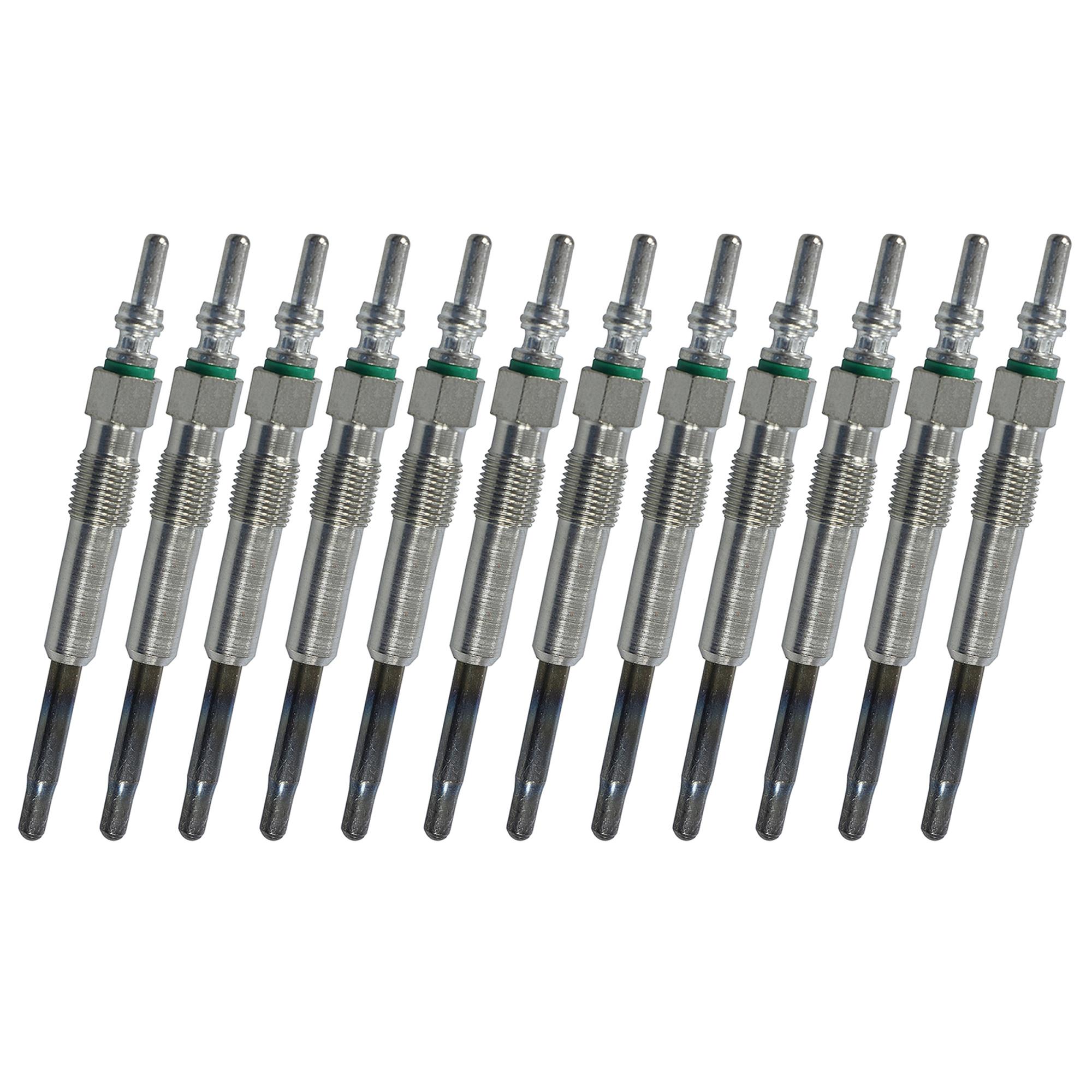 (Lot de 12) Bougie de préchauffage pour moteurs 1.2, 1.4, 1.9, 2.5 L TDI PARTSLINE KC00696
