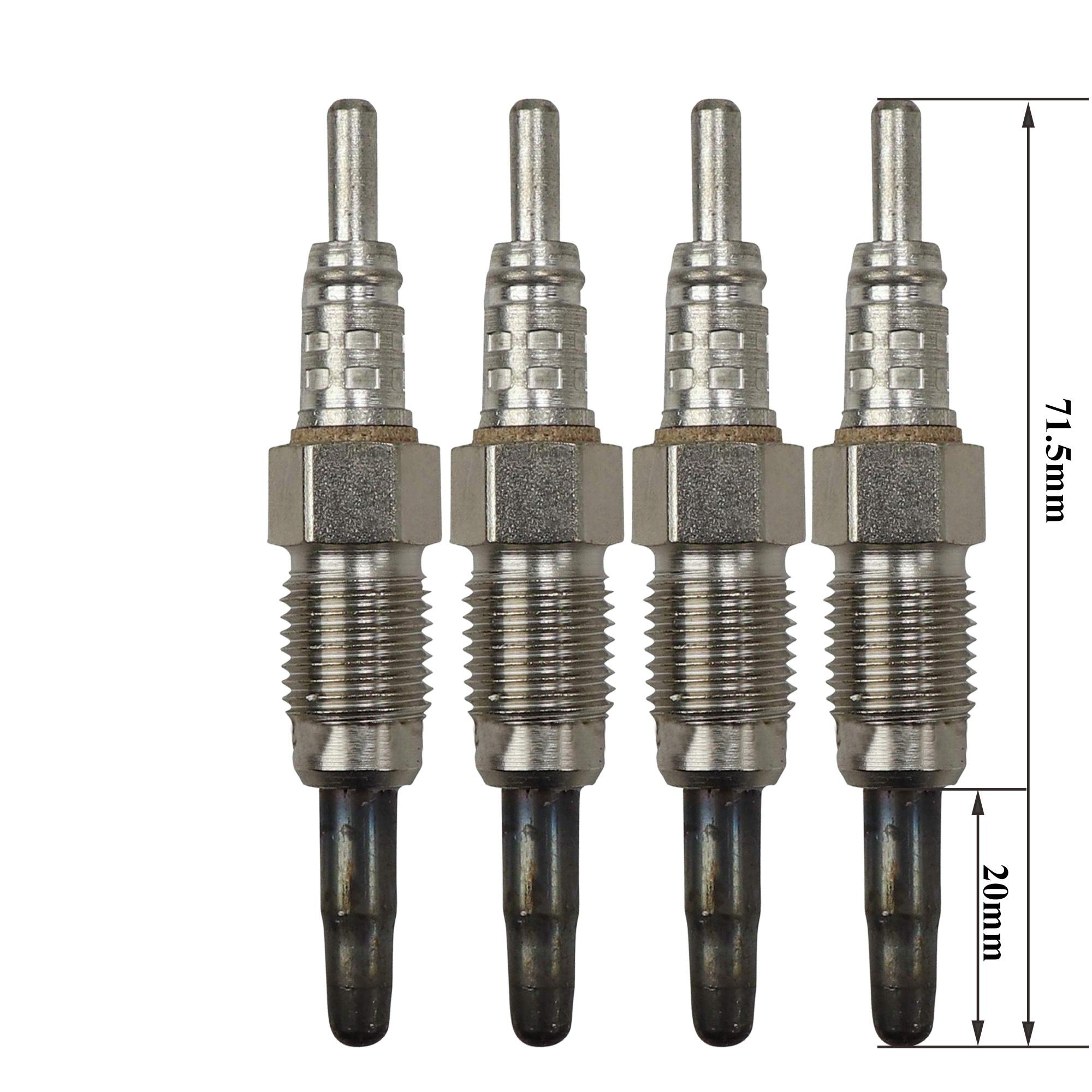 Lot 4 bougies prechauffage chauffage auxiliaire pour Golf Passat A4 1.9 2.5 TDI PARTSLINE KC00720