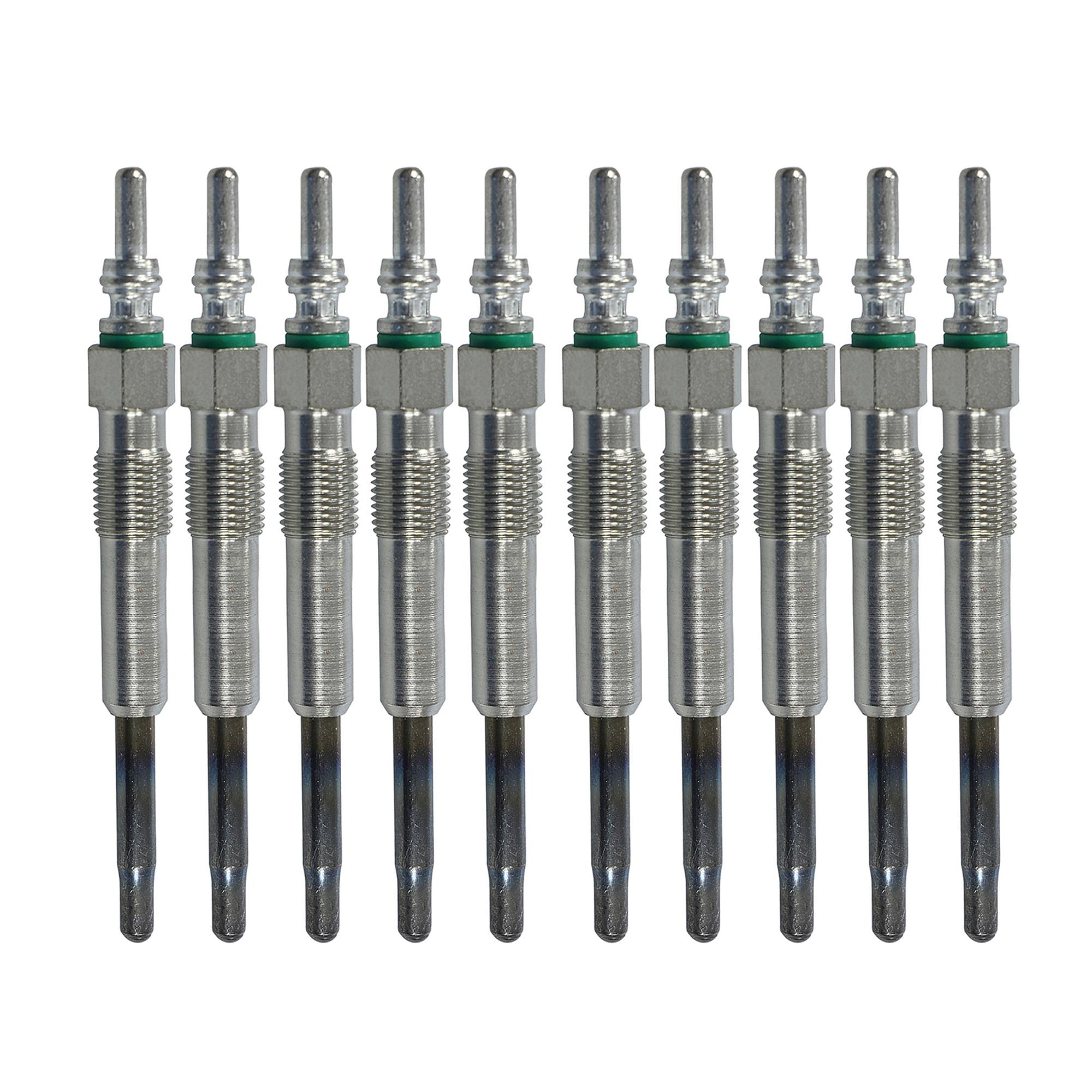 (Lot de 10) Bougie de préchauffage pour moteurs 1.2, 1.4, 1.9, 2.5 L TDI PARTSLINE KC00800