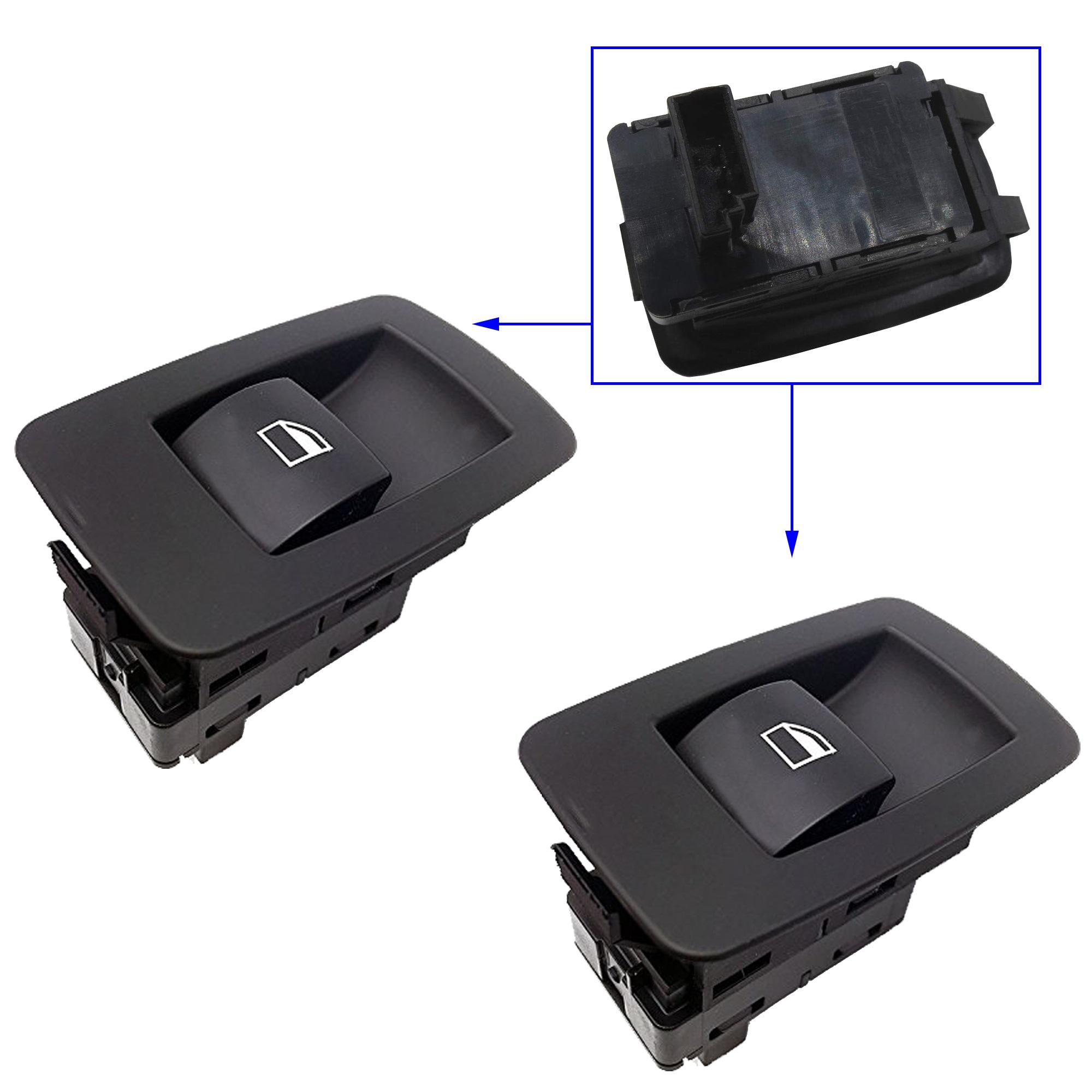 2 Boutons de Lève Vitre Arrière pour BMW Série 1, 3, X5, X6, Z4 (2004-2016) PARTSLINE KC00856