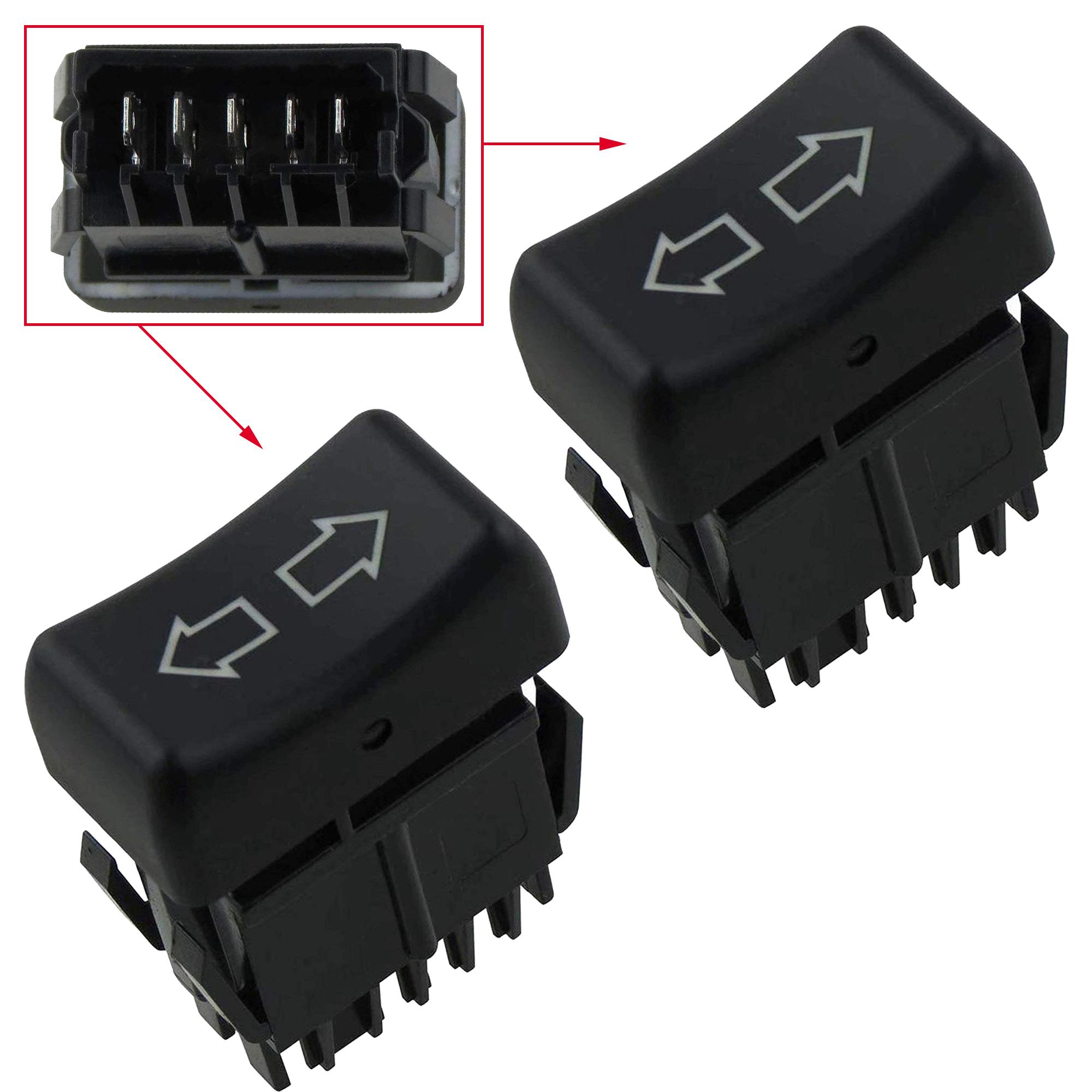 Paire boutons lève vitre avant gauche et droit pour Renault Super 5 R9 R18 R14 R30 PARTSLINE KC00950