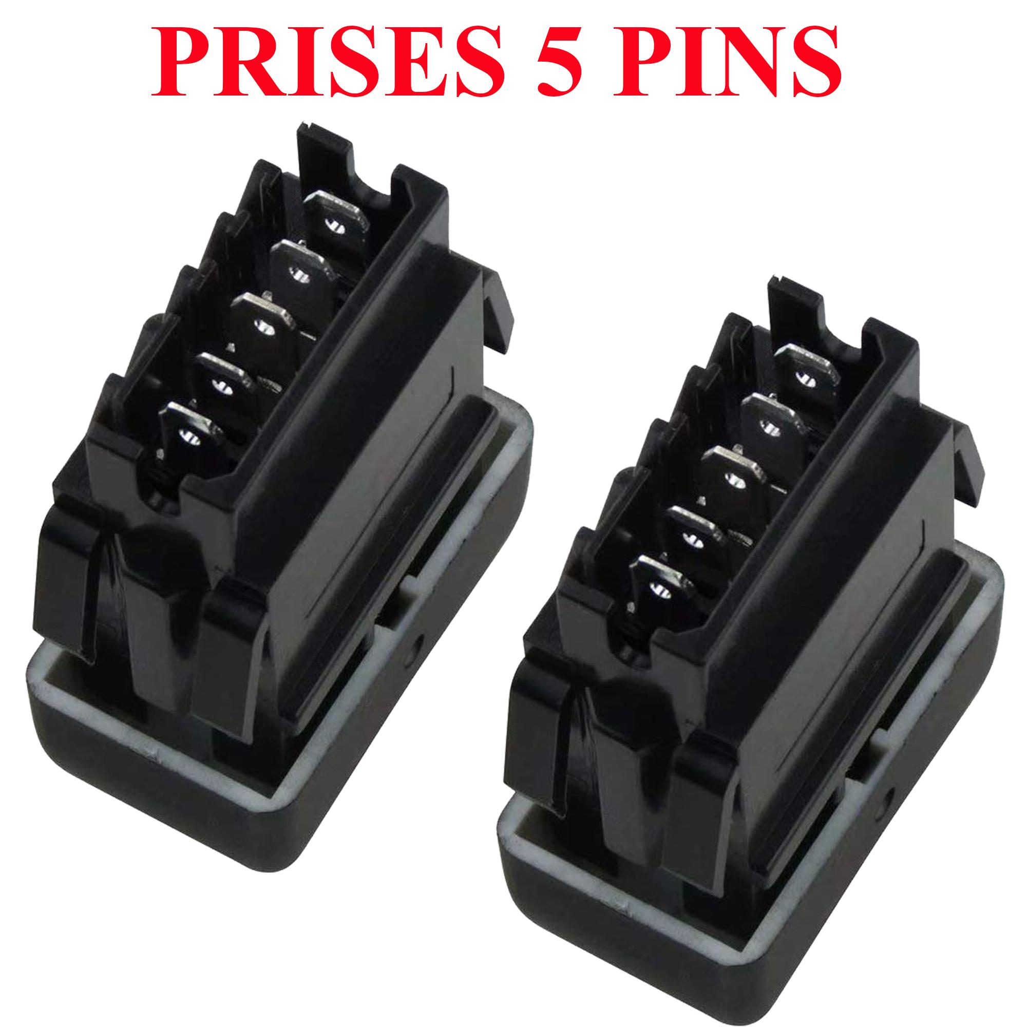 Paire boutons lève vitre avant gauche et droit pour Renault Super 5 R9 R18 R14 R30 PARTSLINE KC00950