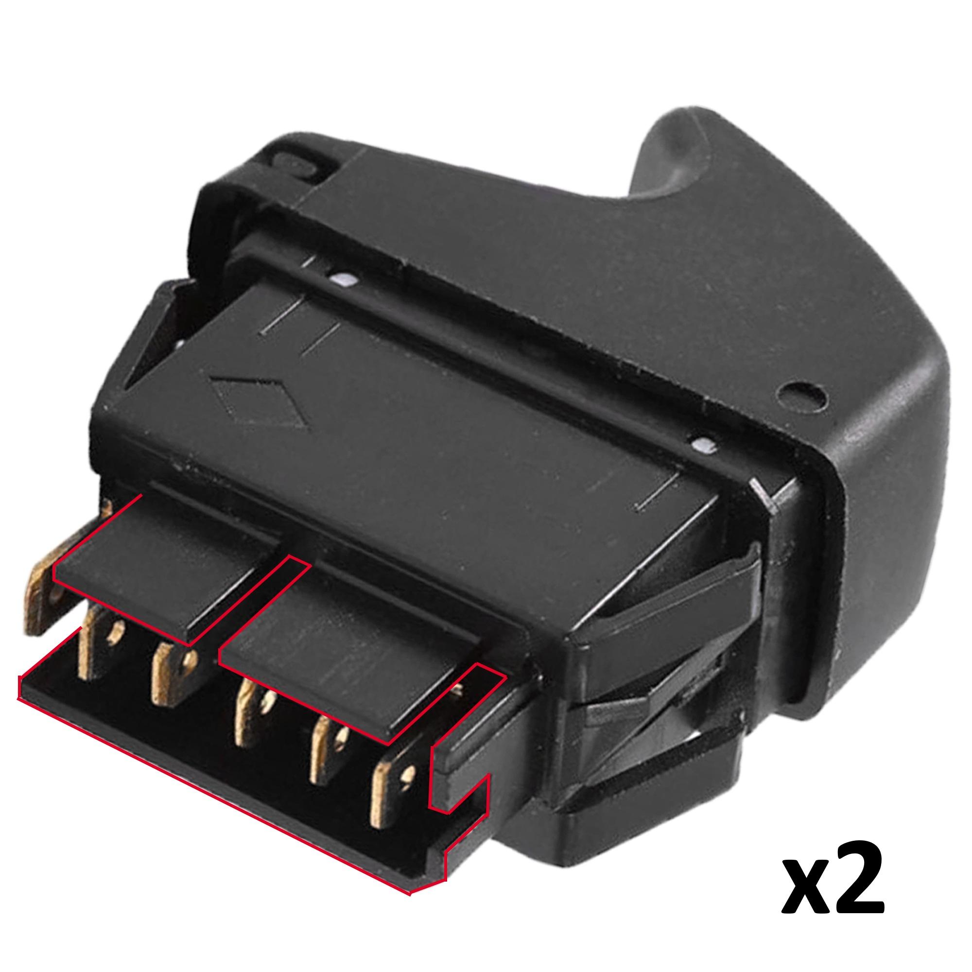 Boutons leve vitre avant droit ET avant gauche pour Clio 2 Kangoo Megane PARTSLINE KC00952