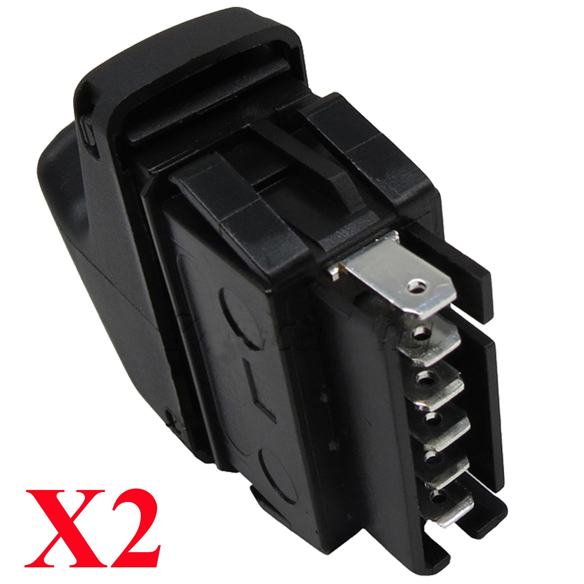 (Lot 2) Bouton de lève-vitre avant gauche pour Renault Clio Kangoo Mégane Twingo PARTSLINE KC00954
