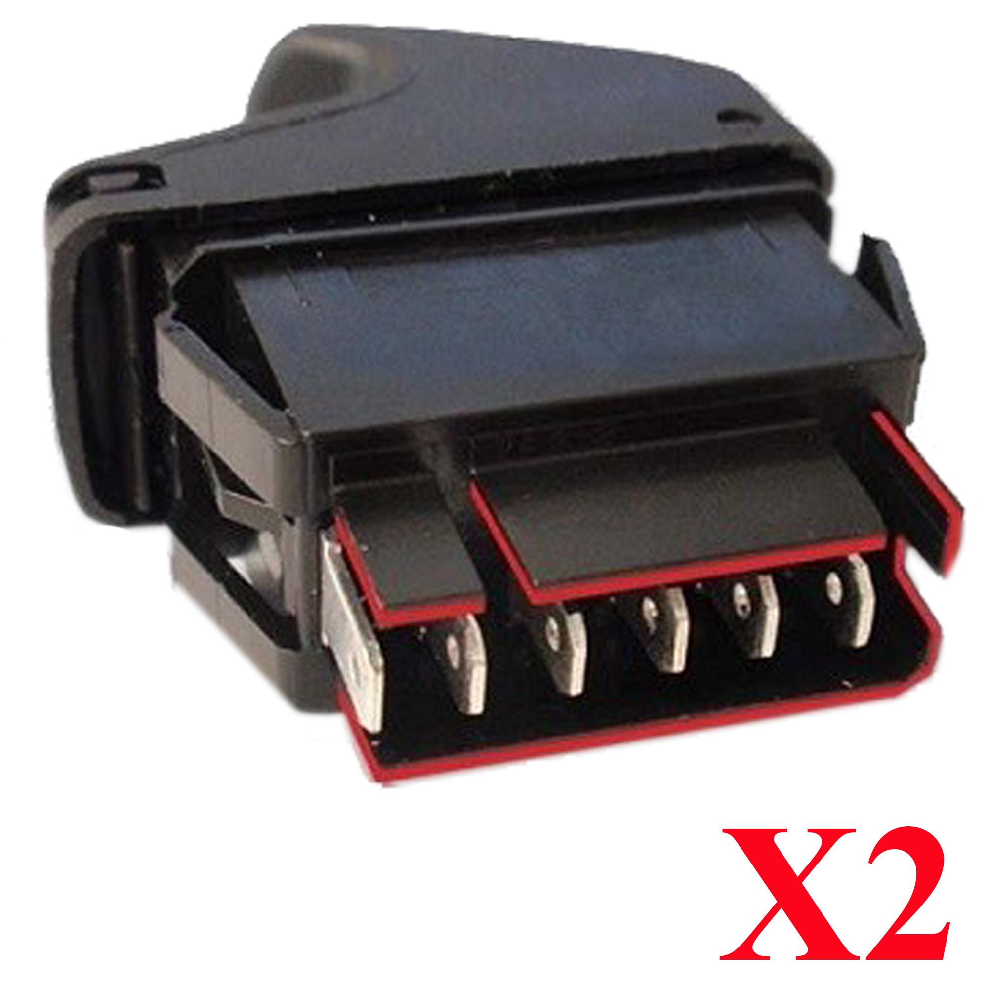 (Lot 2) Bouton de lève-vitre avant gauche pour Renault Clio Kangoo Mégane Twingo PARTSLINE KC00954
